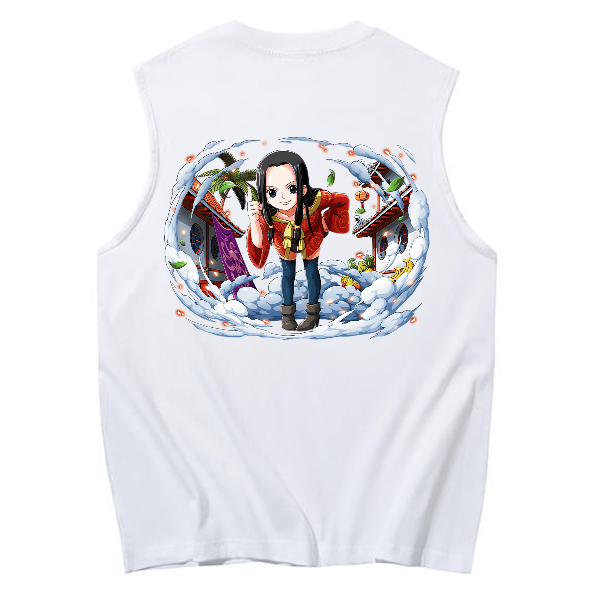 ワンピース ボア・ハンコック ONE PIECE Boa·Hancock コットン100％タンクトップ（背面プリント）