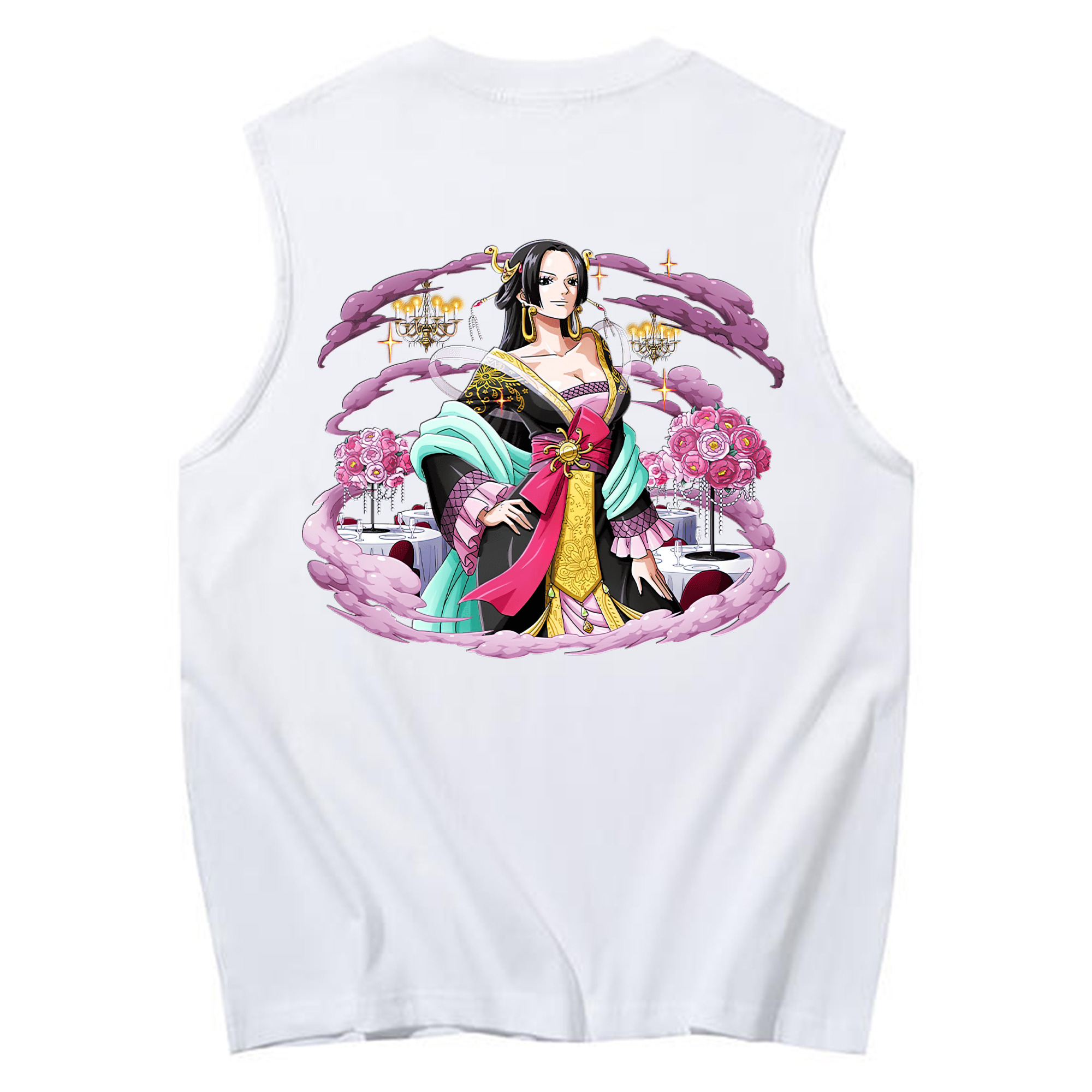 ワンピース ボア・ハンコック ONE PIECE Boa·Hancock コットン100％タンクトップ（背面プリント）