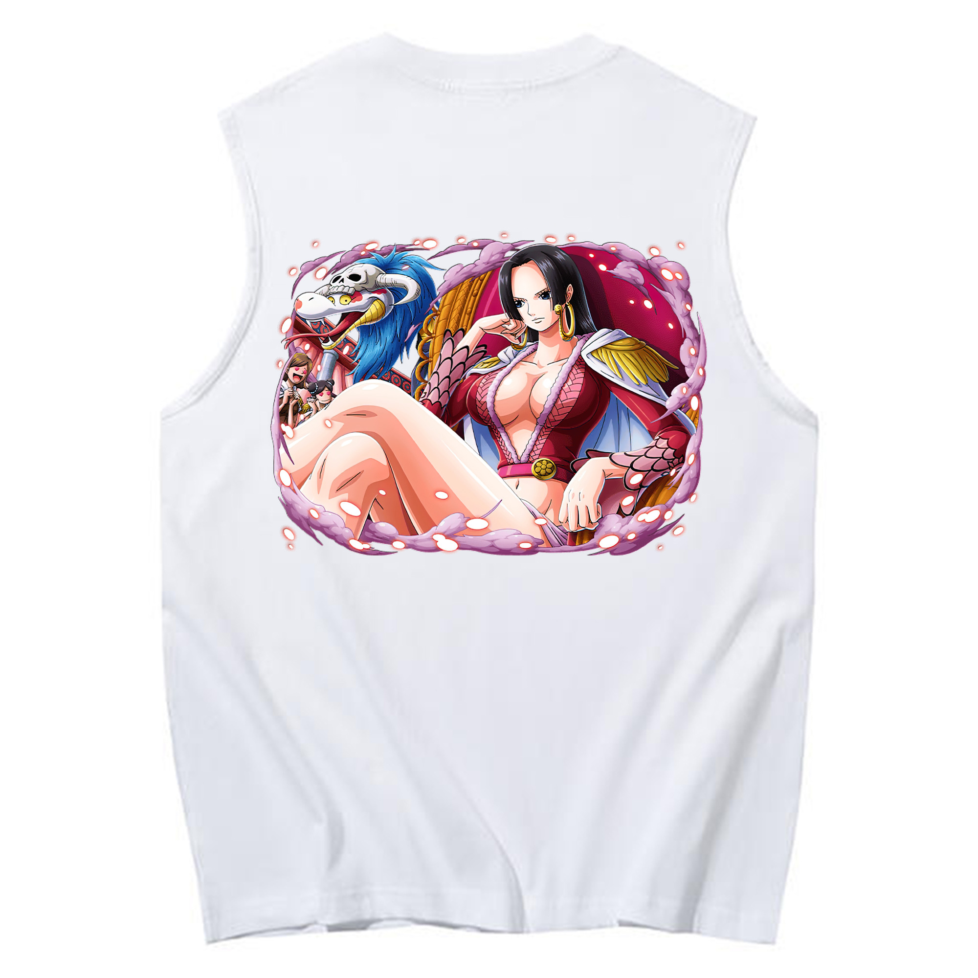 ワンピース ボア・ハンコック ONE PIECE Boa·Hancock コットン100％タンクトップ（背面プリント）