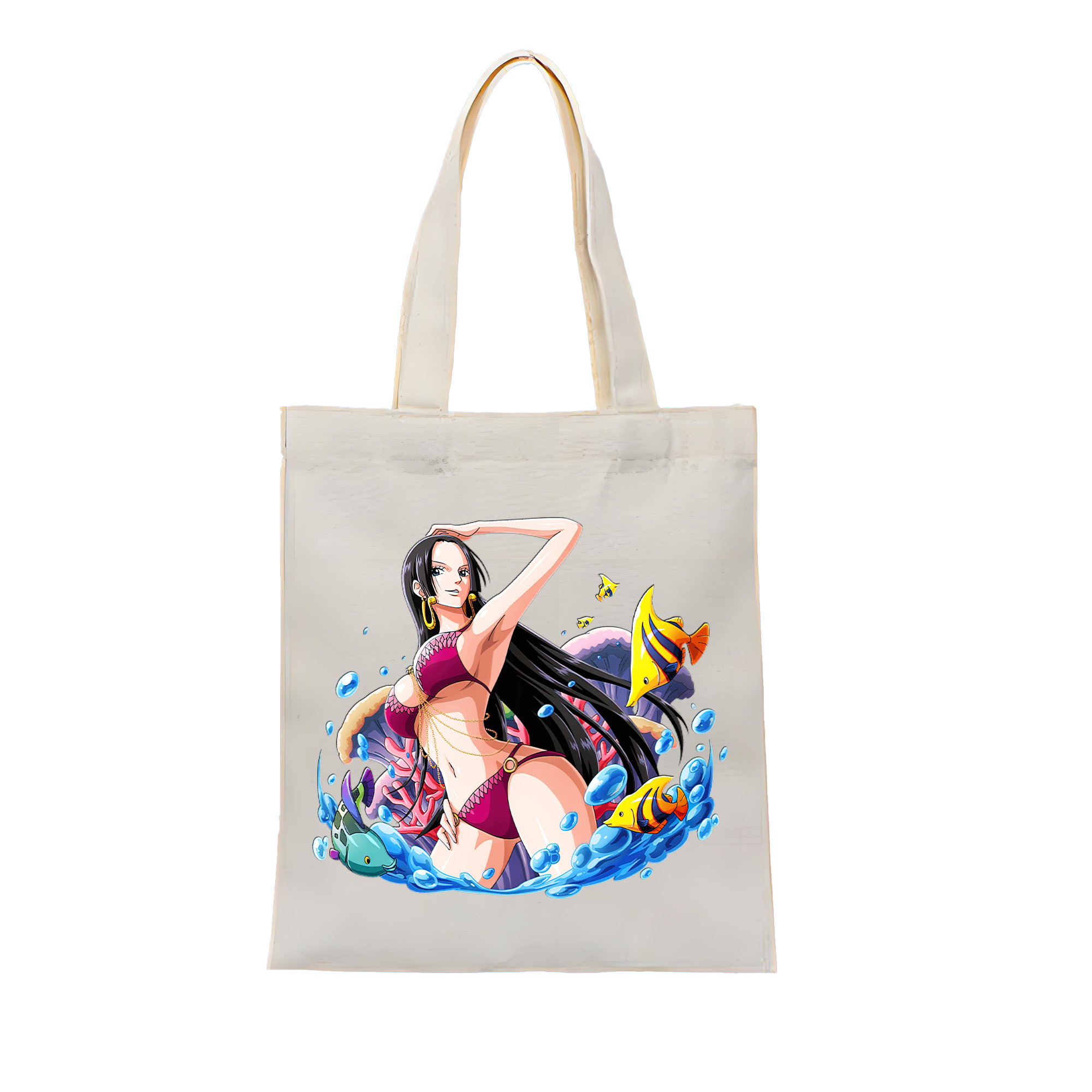 ワンピース ボア・ハンコック ONE PIECE Boa·Hancock 縦型キャンバス生地手提げバッグ　トートバッグ