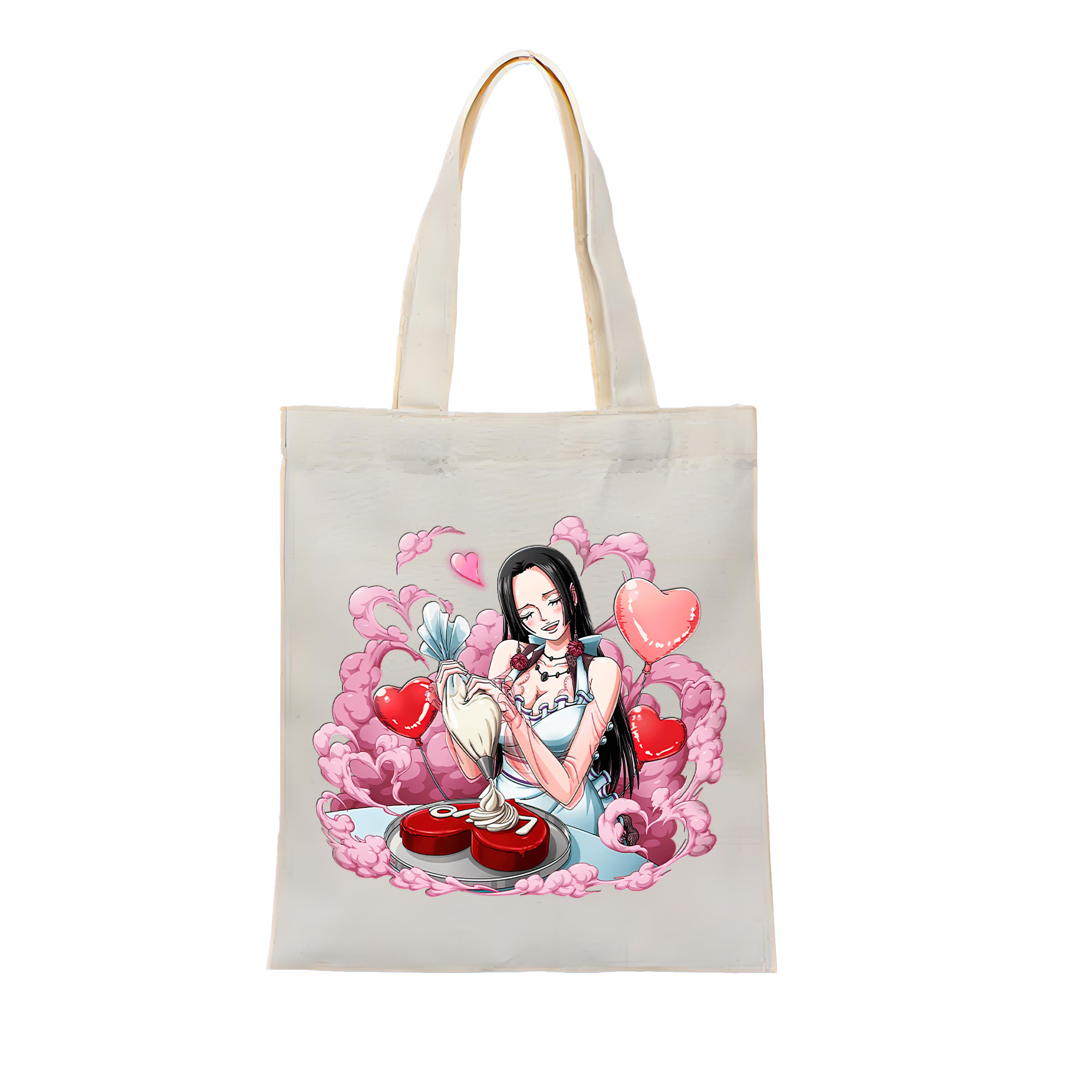 ワンピース ボア・ハンコック ONE PIECE Boa·Hancock 縦型キャンバス生地手提げバッグ　トートバッグ