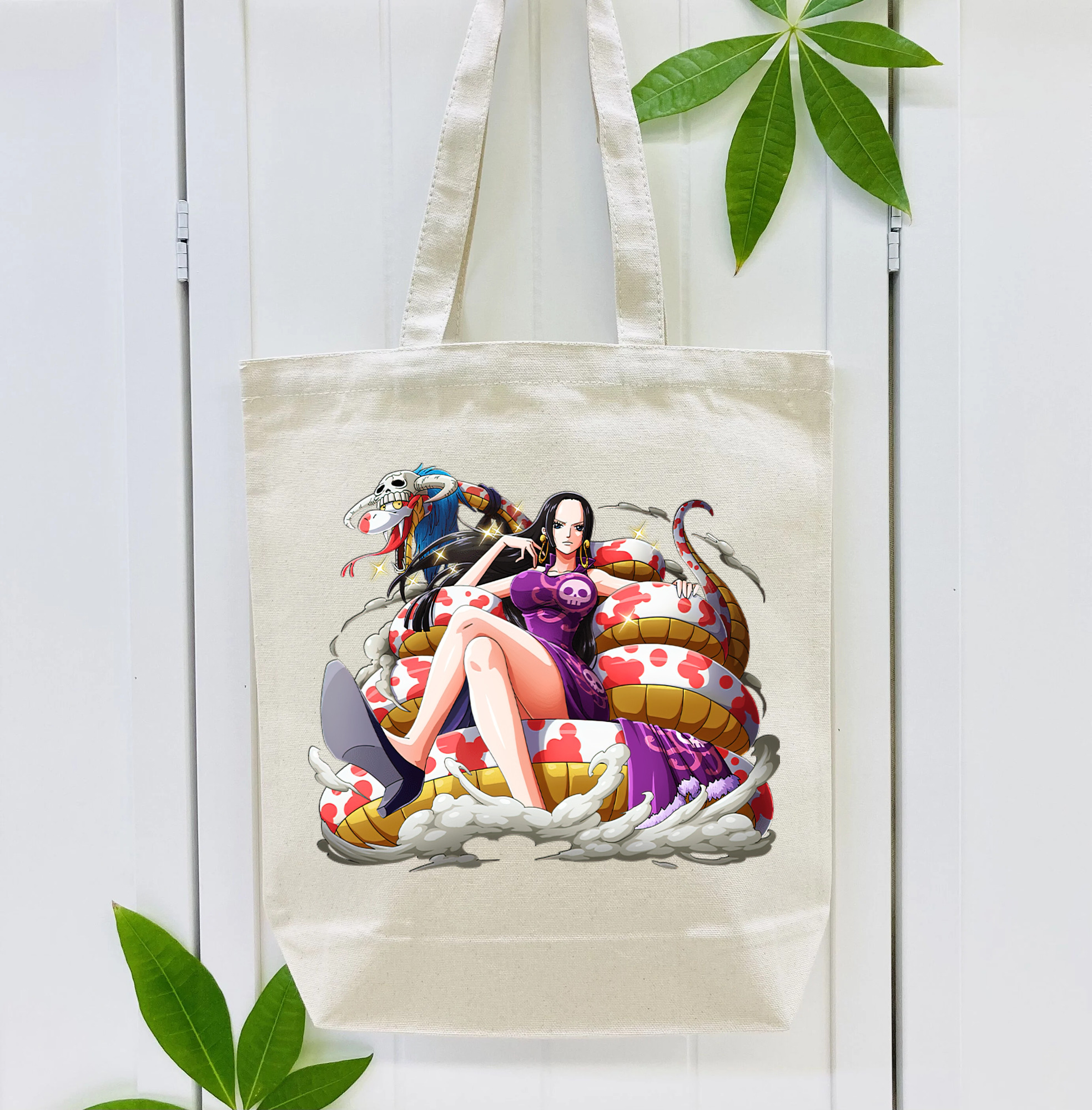 ワンピース ボア・ハンコック ONE PIECE Boa·Hancock 縦型キャンバス生地手提げバッグ　トートバッグ