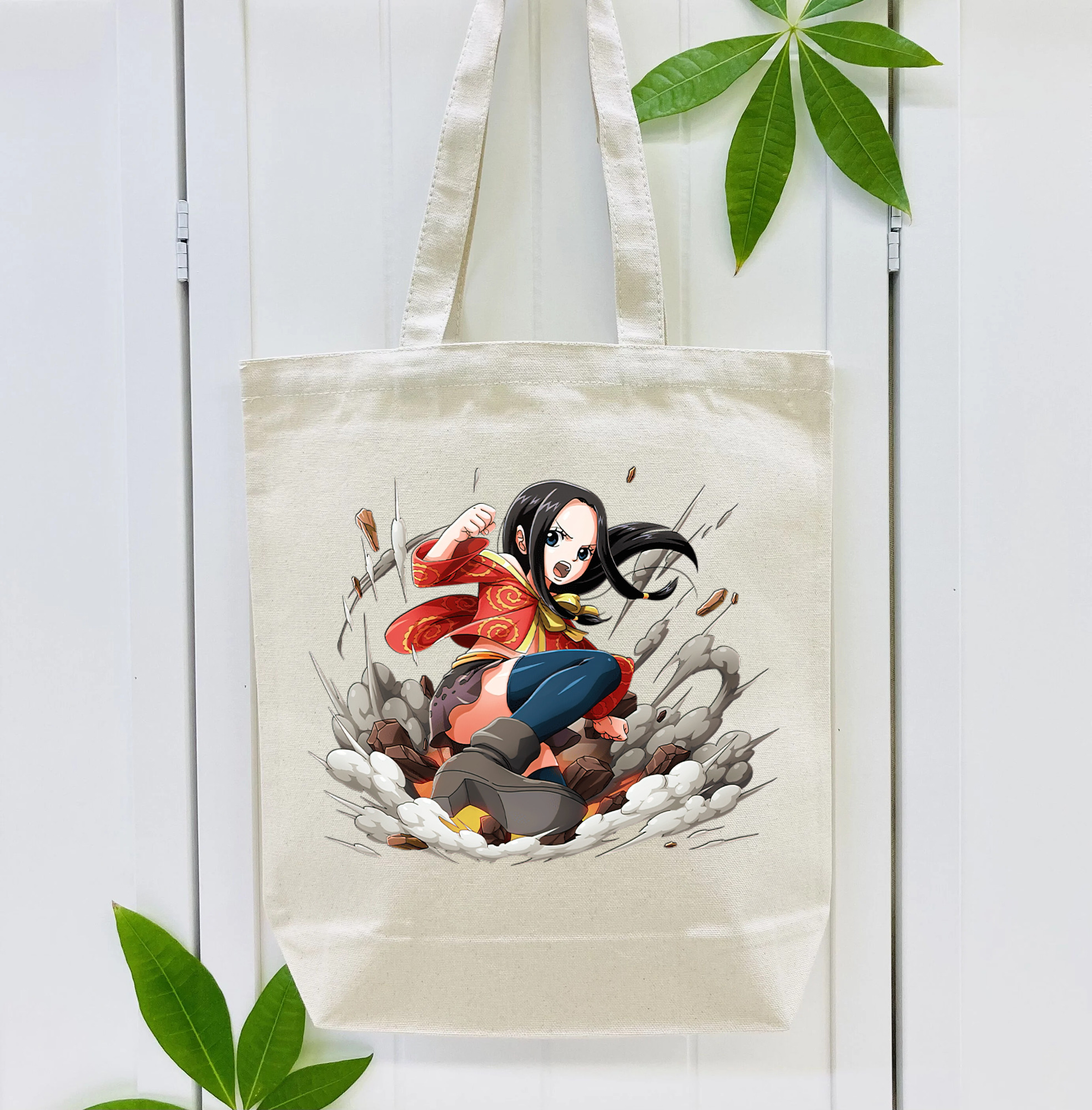 ワンピース ボア・ハンコック ONE PIECE Boa·Hancock 縦型キャンバス生地手提げバッグ　トートバッグ