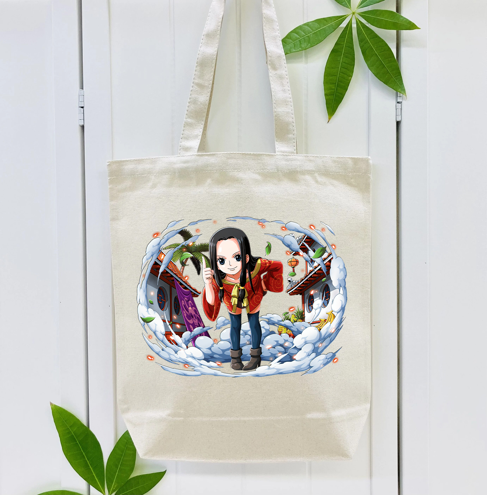ワンピース ボア・ハンコック ONE PIECE Boa·Hancock 縦型キャンバス生地手提げバッグ　トートバッグ