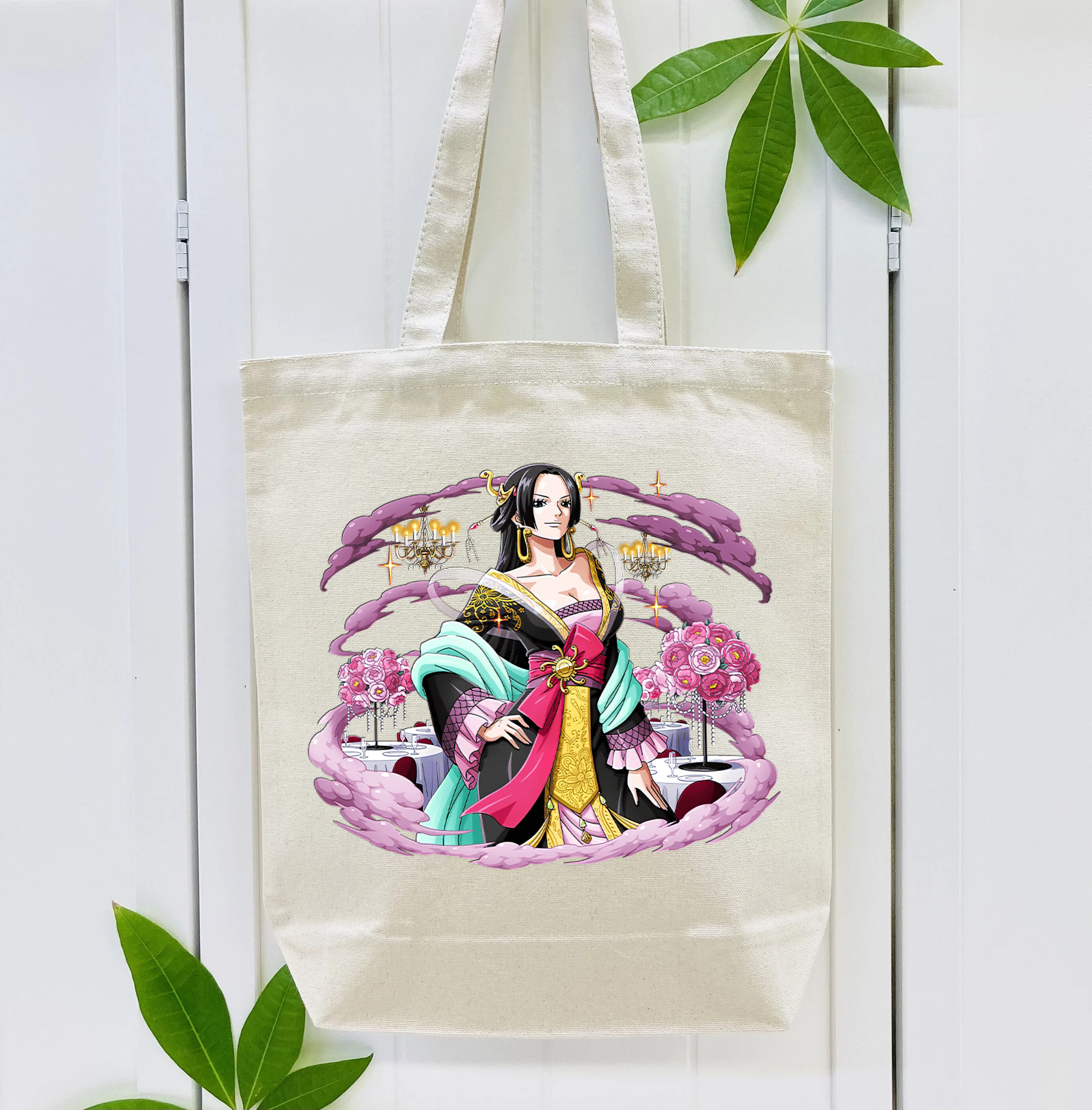 ワンピース ボア・ハンコック ONE PIECE Boa·Hancock 縦型キャンバス生地手提げバッグ　トートバッグ