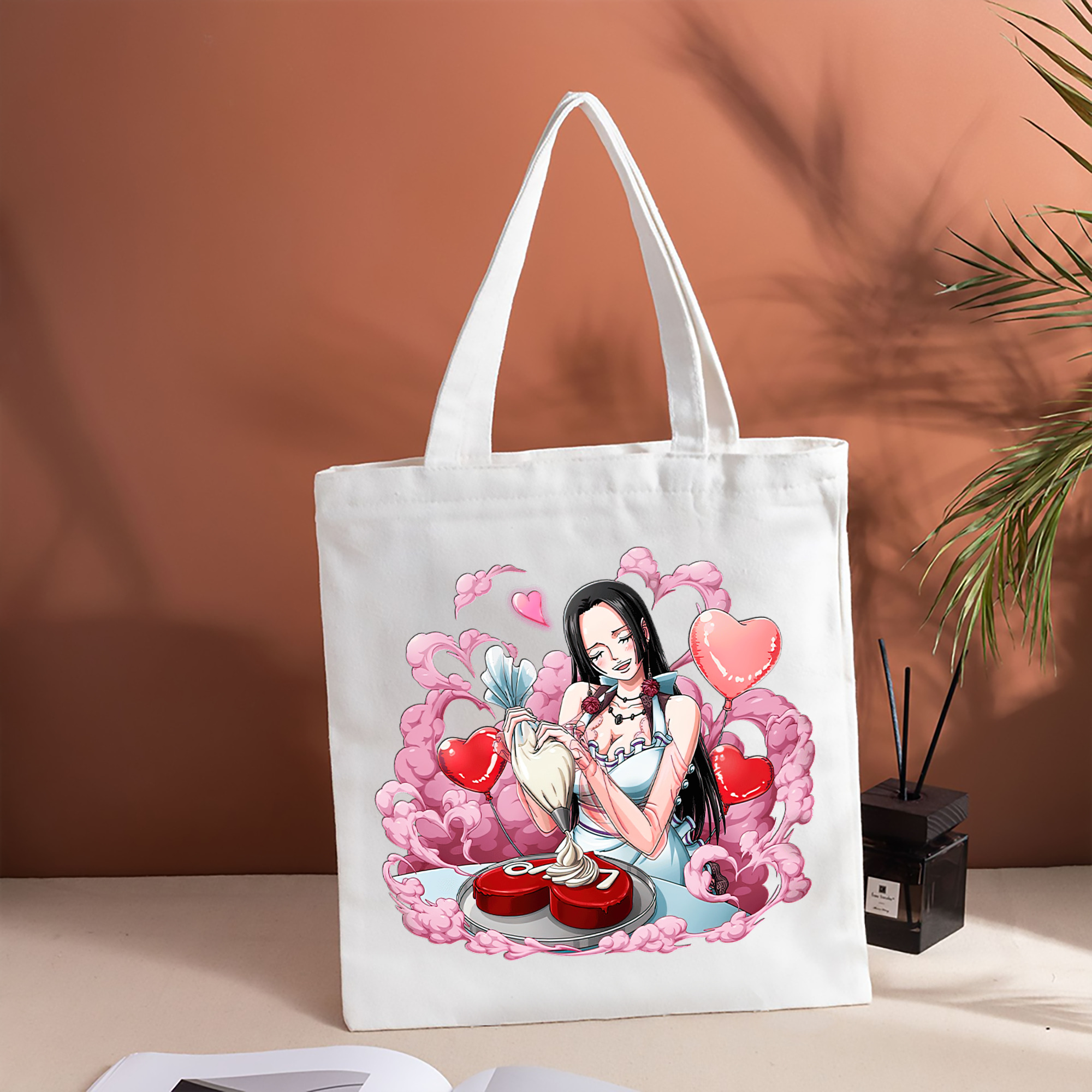 ワンピース ボア・ハンコック ONE PIECE Boa·Hancock 縦型キャンバス生地手提げバッグ　トートバッグ
