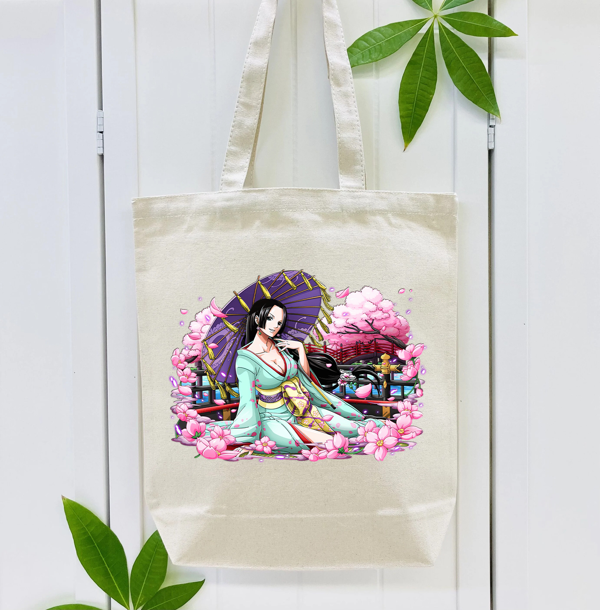 ワンピース ボア・ハンコック ONE PIECE Boa·Hancock 縦型キャンバス生地手提げバッグ　トートバッグ