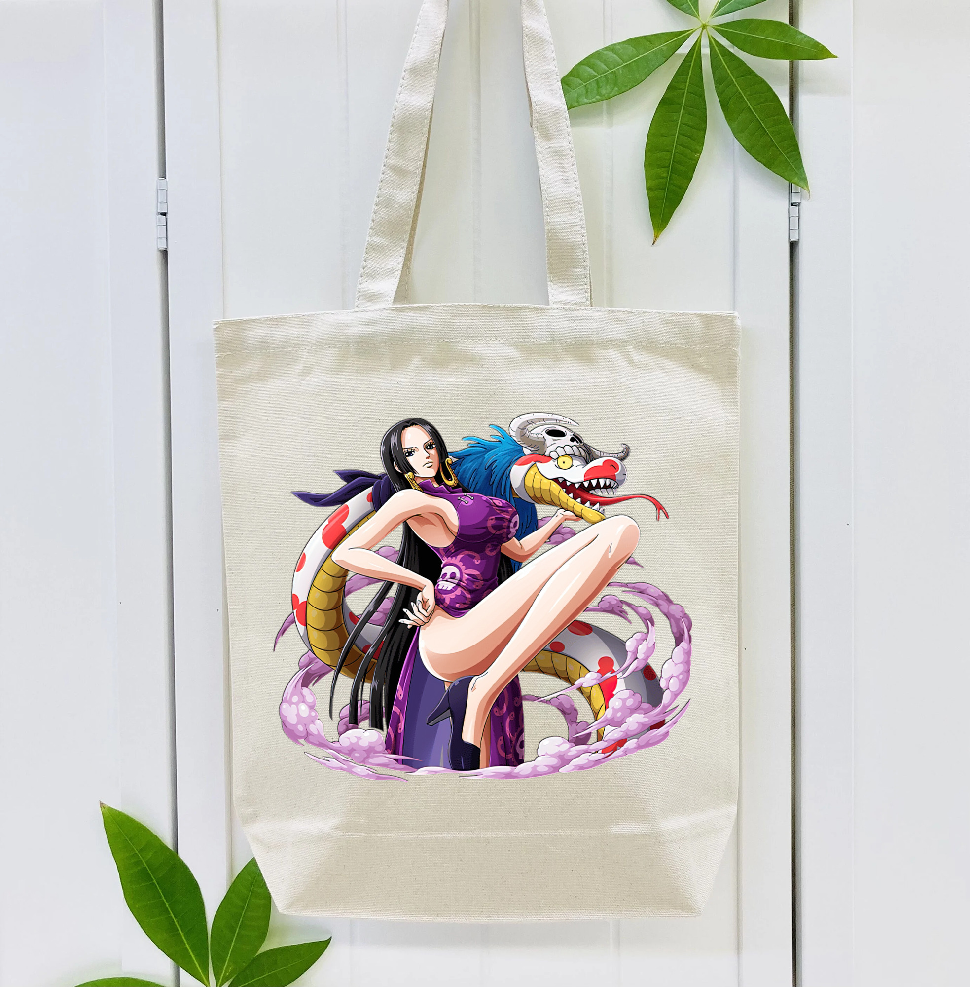 ワンピース ボア・ハンコック ONE PIECE Boa·Hancock 縦型キャンバス生地手提げバッグ　トートバッグ