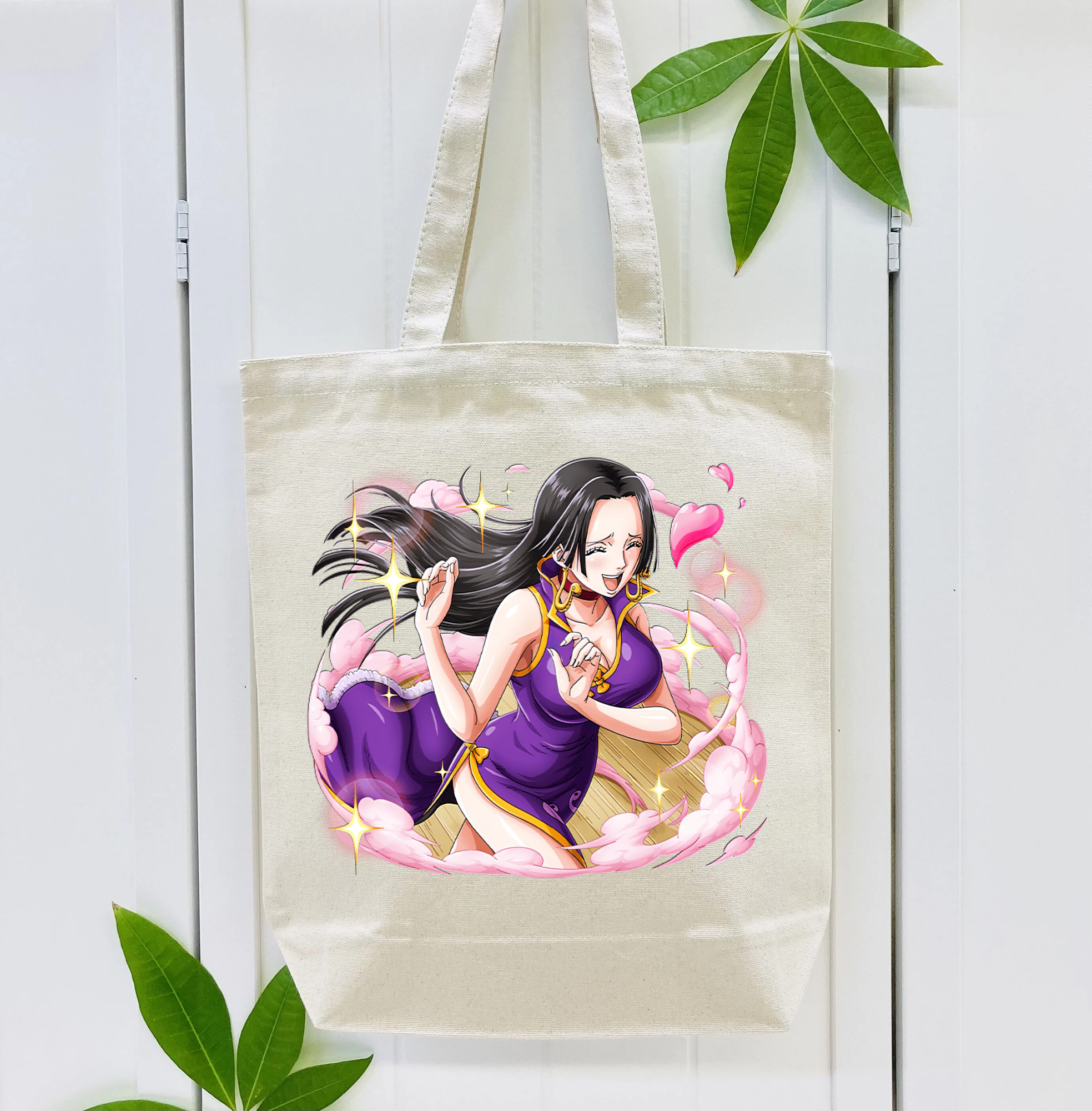 ワンピース ボア・ハンコック ONE PIECE Boa·Hancock 縦型キャンバス生地手提げバッグ　トートバッグ