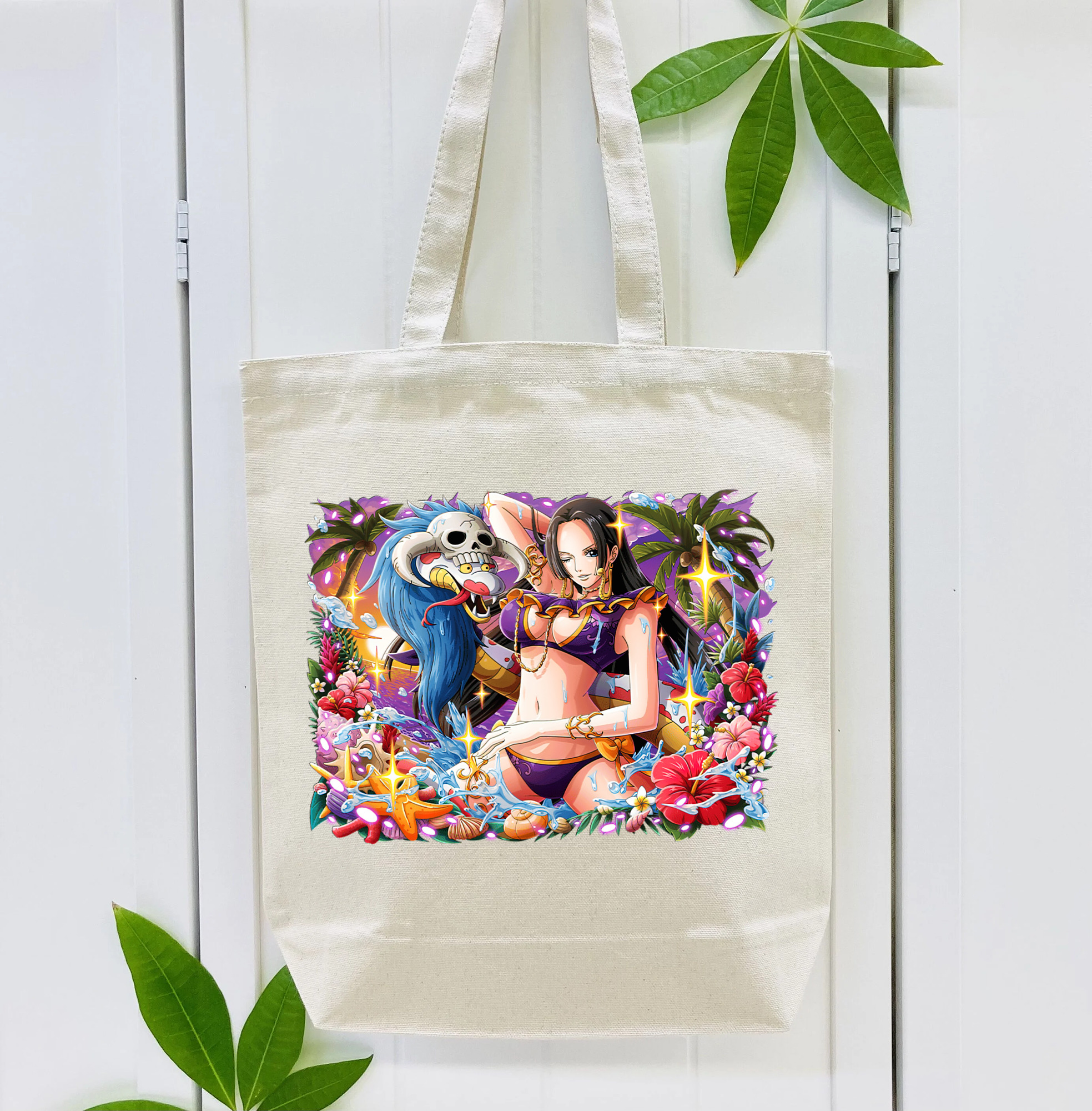 ワンピース ボア・ハンコック ONE PIECE Boa·Hancock 縦型キャンバス生地手提げバッグ　トートバッグ