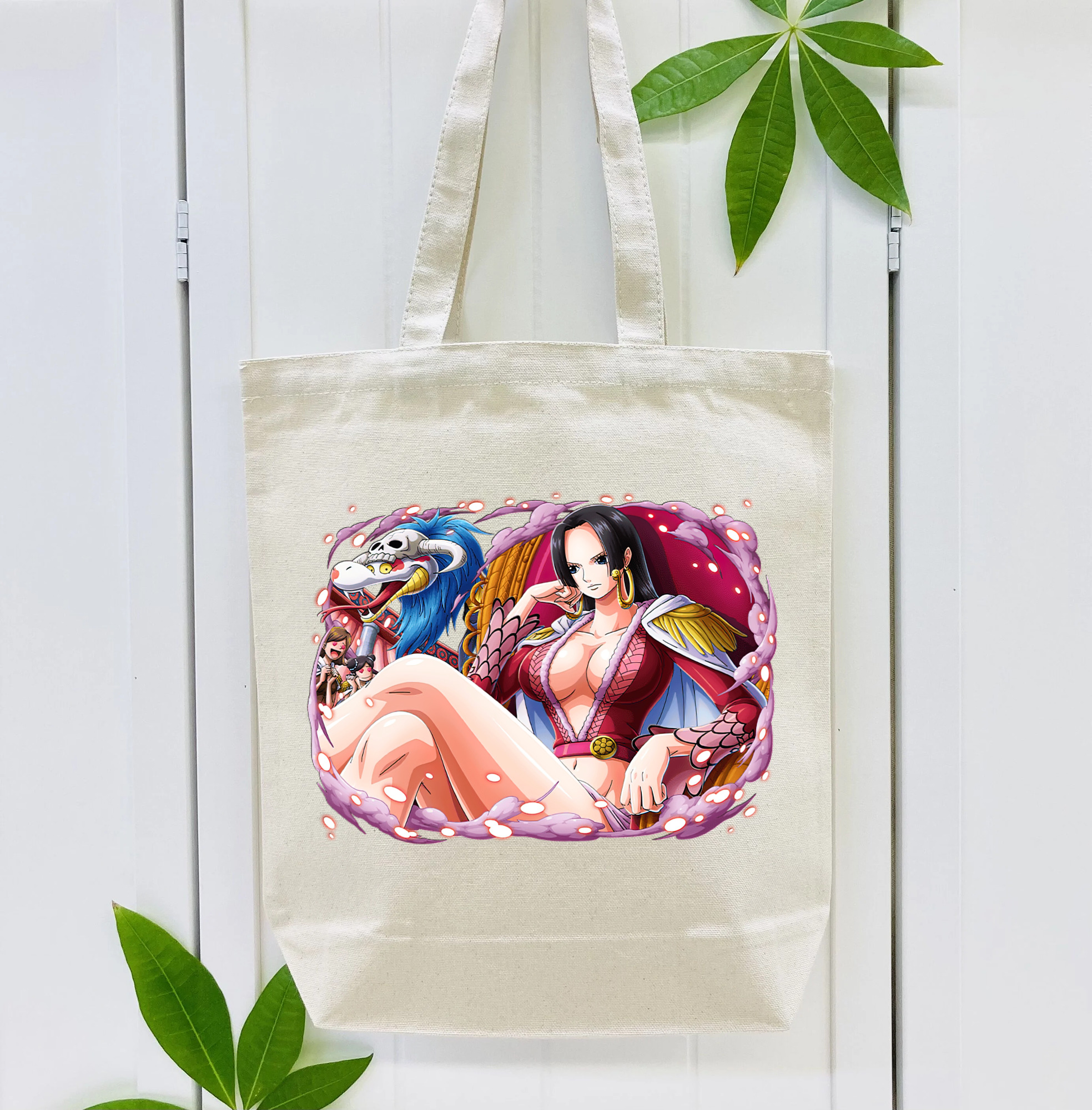 ワンピース ボア・ハンコック ONE PIECE Boa·Hancock 縦型キャンバス生地手提げバッグ　トートバッグ