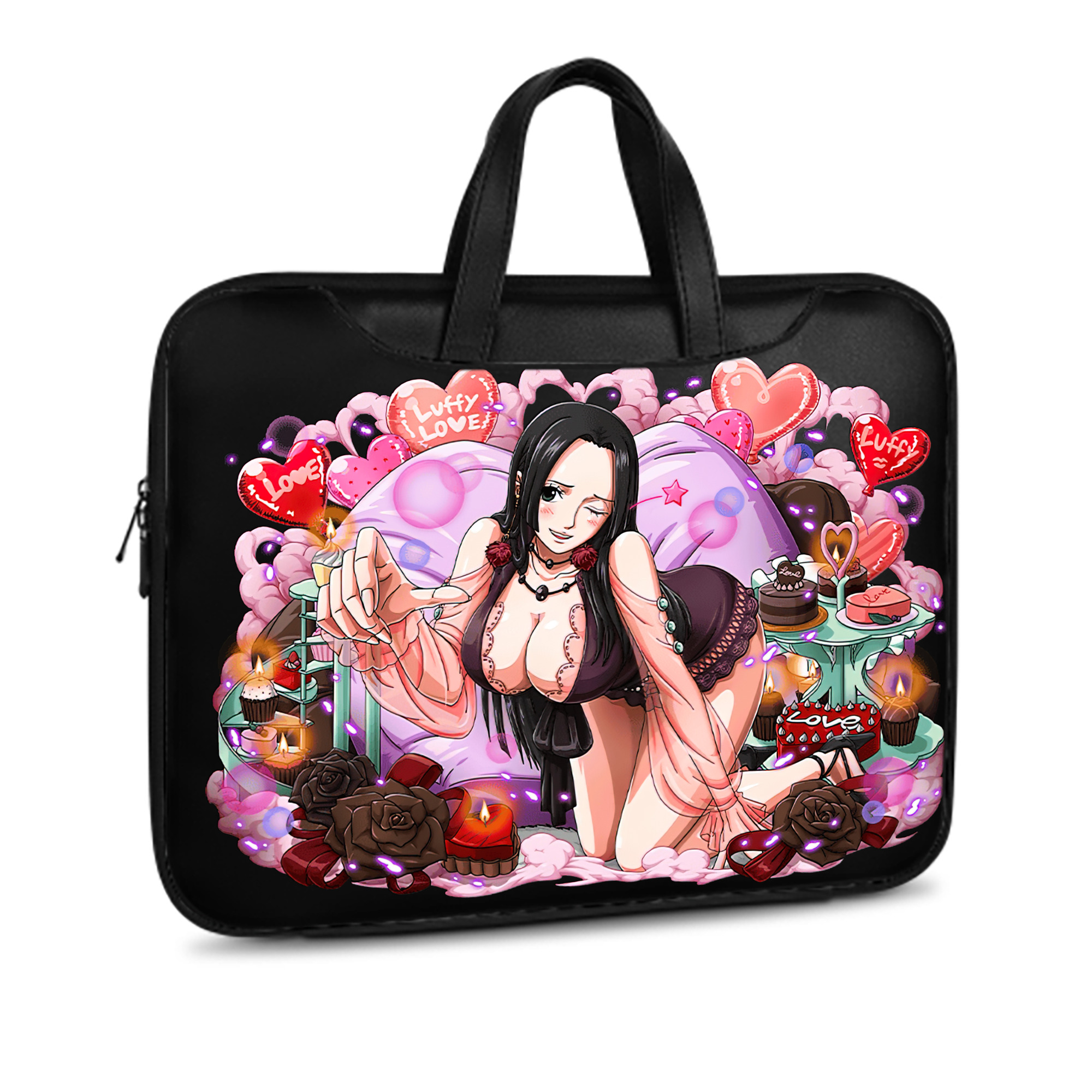 ワンピース ボア・ハンコック ONE PIECE Boa·Hancock レザーラップトップバッグ　ノートパソコンケース