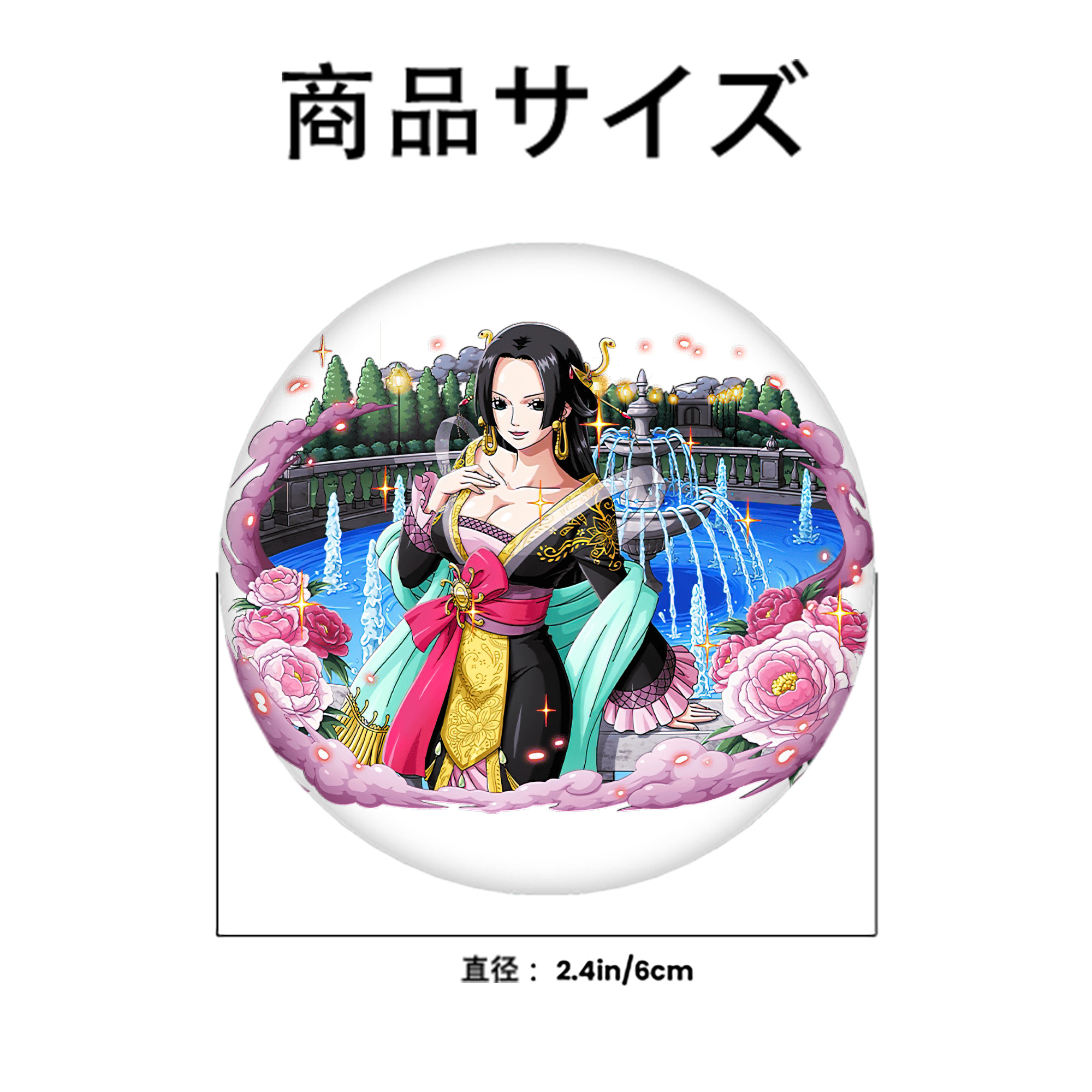 ワンピース ボア・ハンコック ONE PIECE Boa·Hancock 6cm 缶バッジ 複数セット
