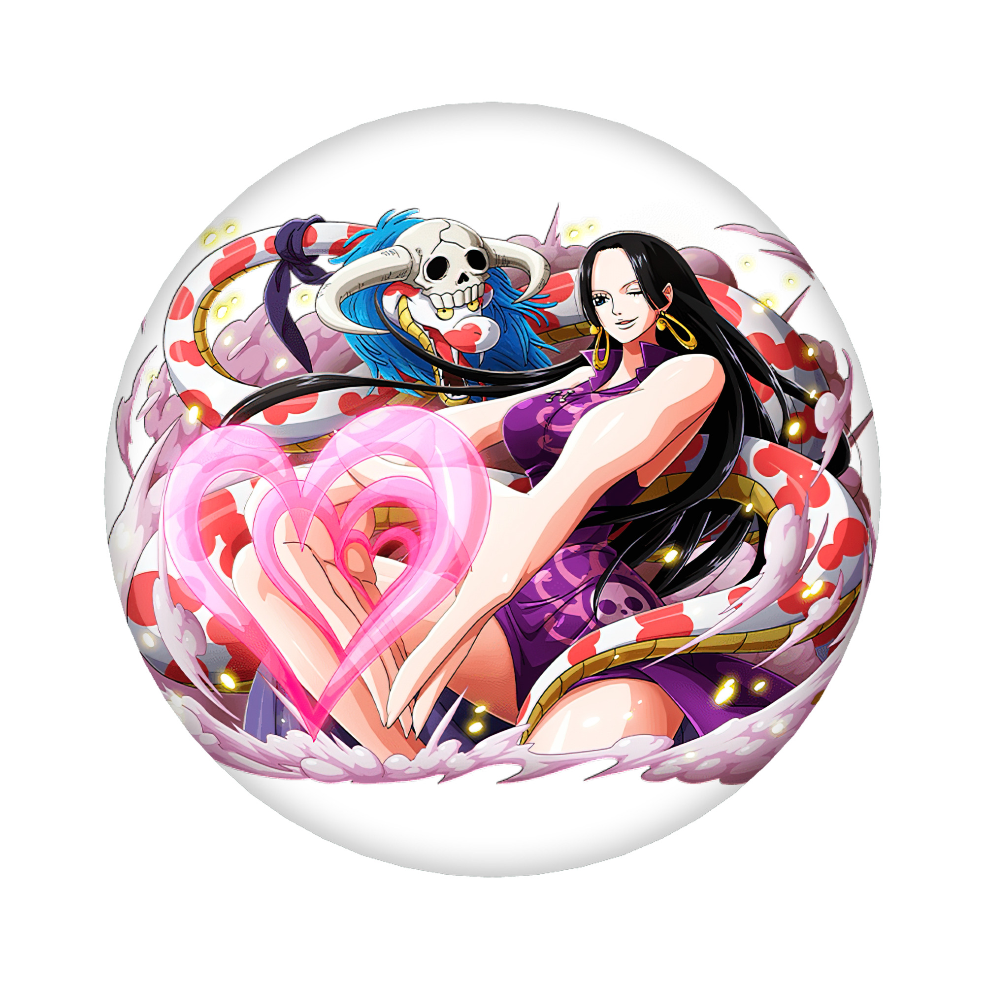 （画像用） ワンピース ボア・ハンコック ONE PIECE Boa·Hancock 6cm 缶バッジ 複数セット