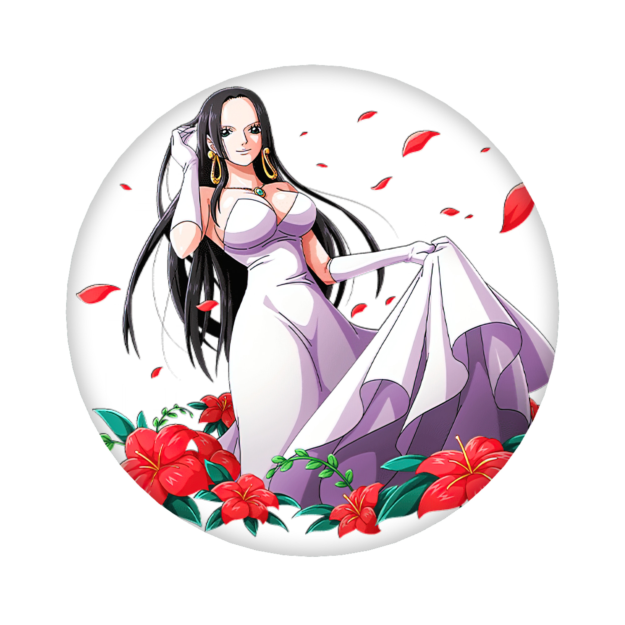 （画像用） ワンピース ボア・ハンコック ONE PIECE Boa·Hancock 6cm 缶バッジ 複数セット