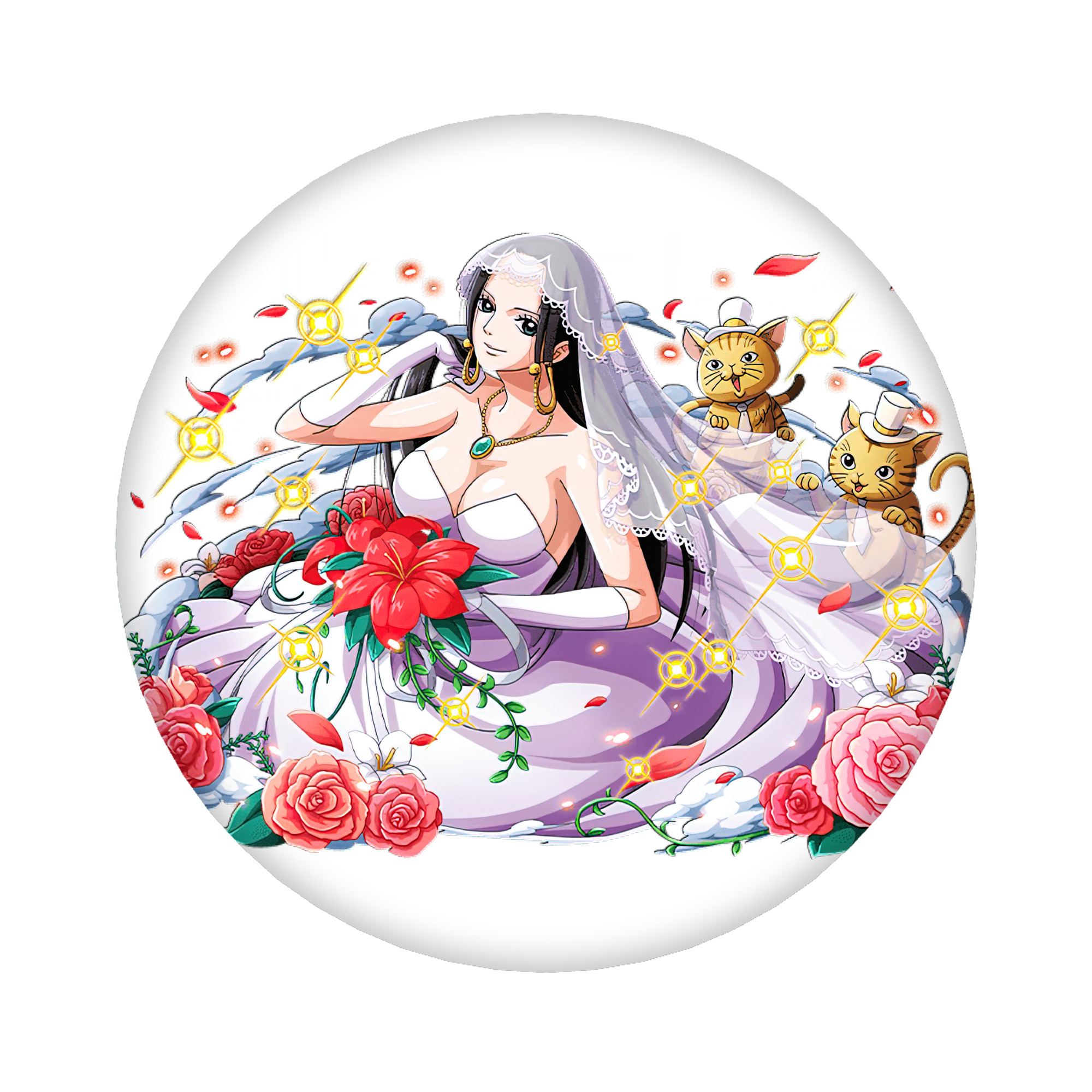 （画像用） ワンピース ボア・ハンコック ONE PIECE Boa·Hancock 6cm 缶バッジ 複数セット