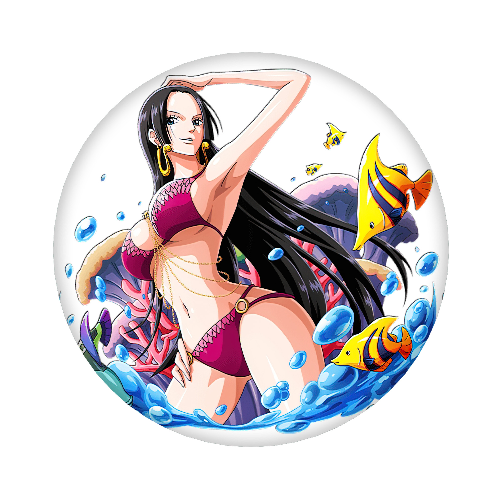 （画像用） ワンピース ボア・ハンコック ONE PIECE Boa·Hancock 6cm 缶バッジ 複数セット