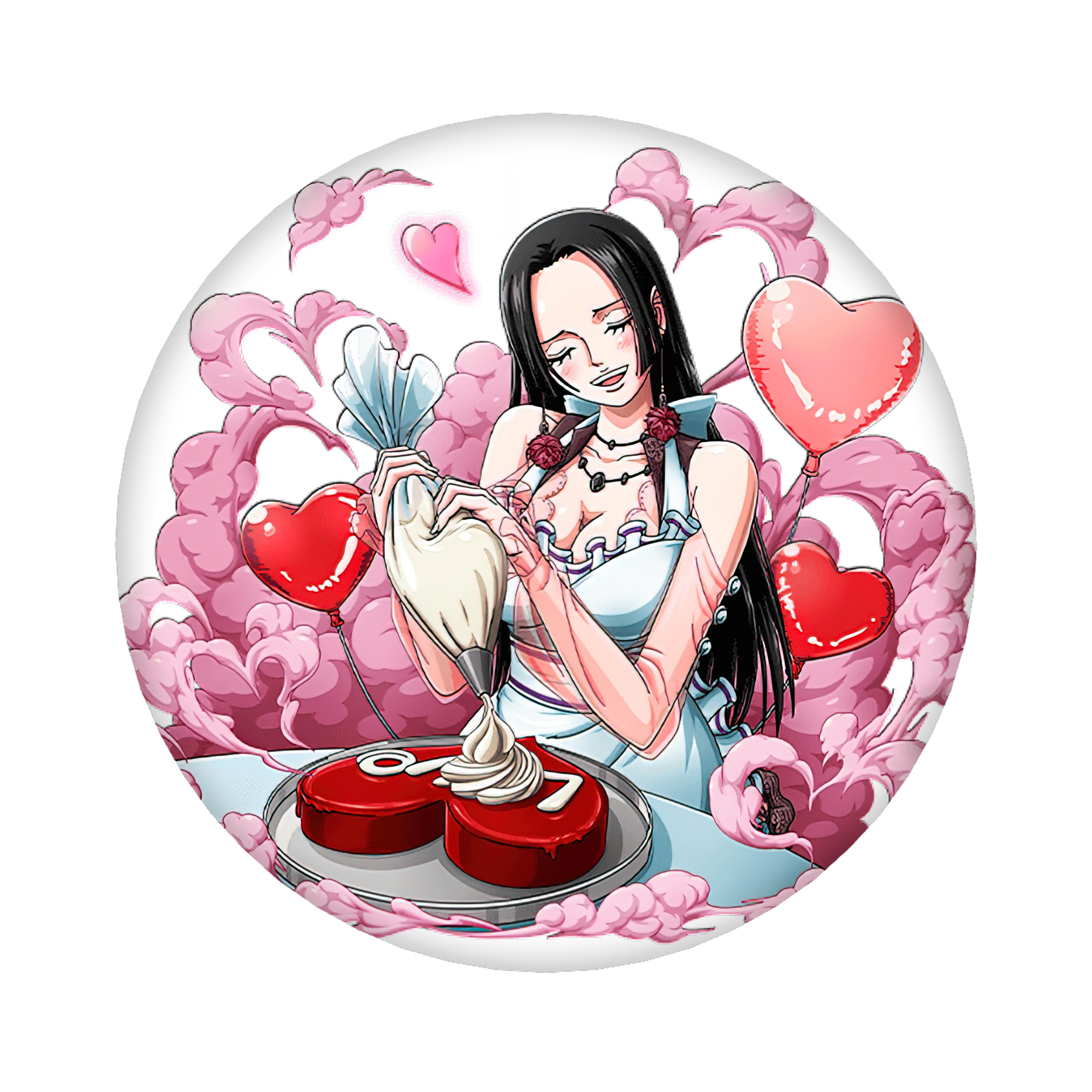 （画像用） ワンピース ボア・ハンコック ONE PIECE Boa·Hancock 6cm 缶バッジ 複数セット