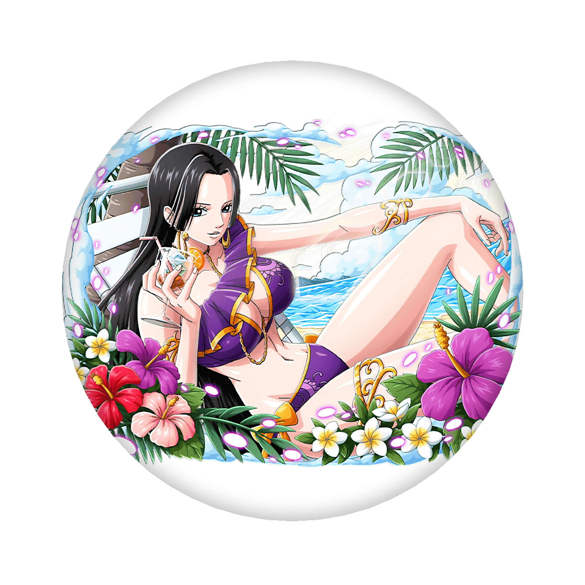 （画像用） ワンピース ボア・ハンコック ONE PIECE Boa·Hancock 6cm 缶バッジ 複数セット