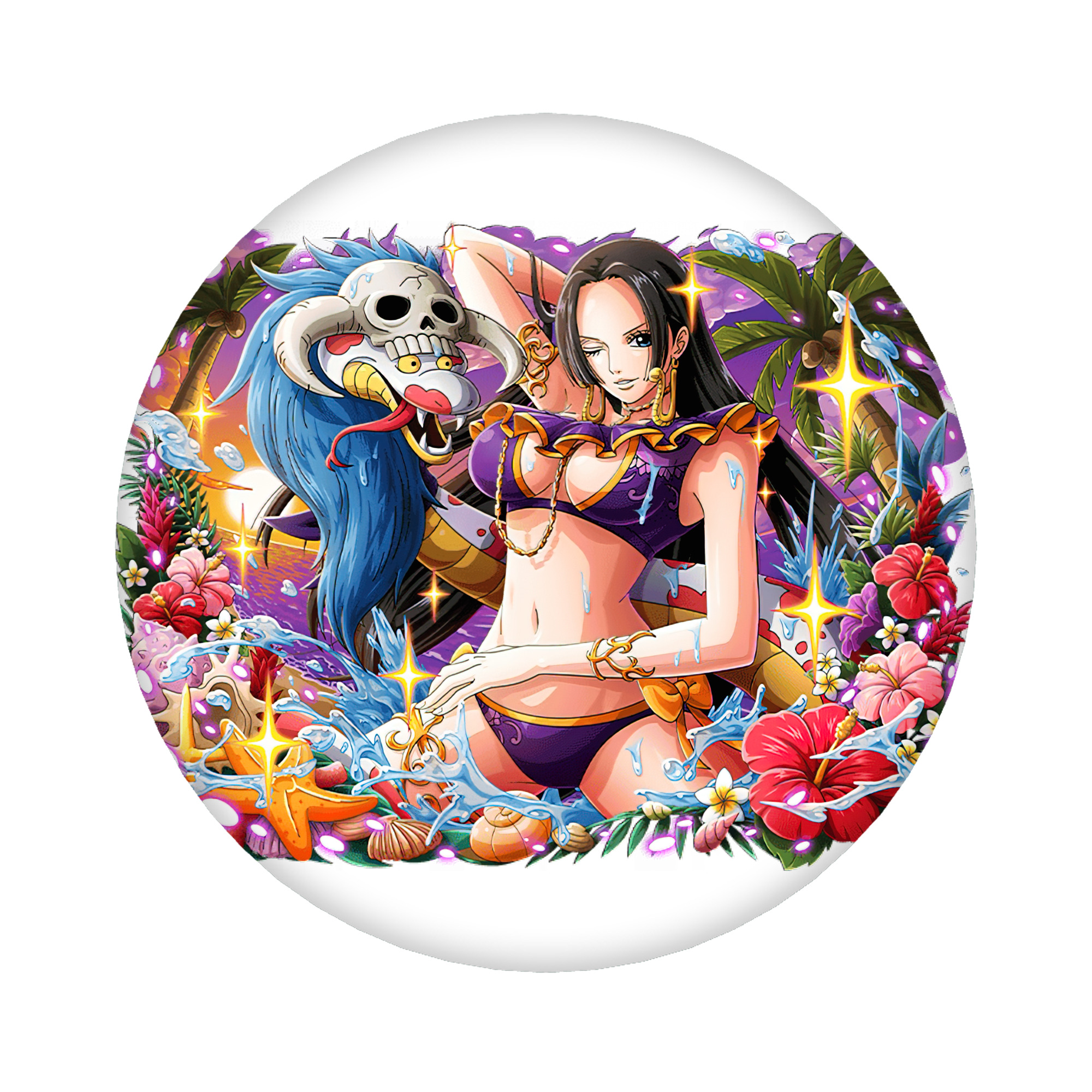 （画像用） ワンピース ボア・ハンコック ONE PIECE Boa·Hancock 6cm 缶バッジ 複数セット