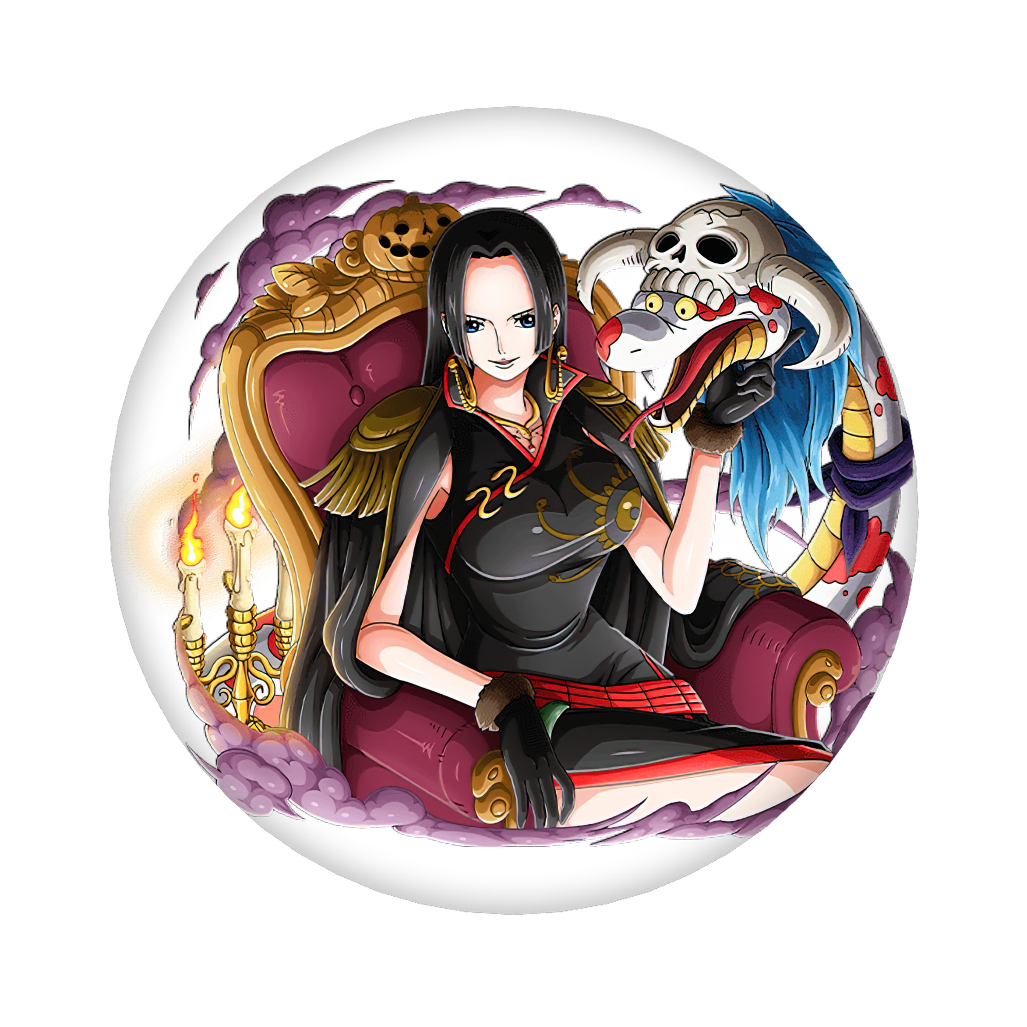 （画像用） ワンピース ボア・ハンコック ONE PIECE Boa·Hancock 6cm 缶バッジ 複数セット
