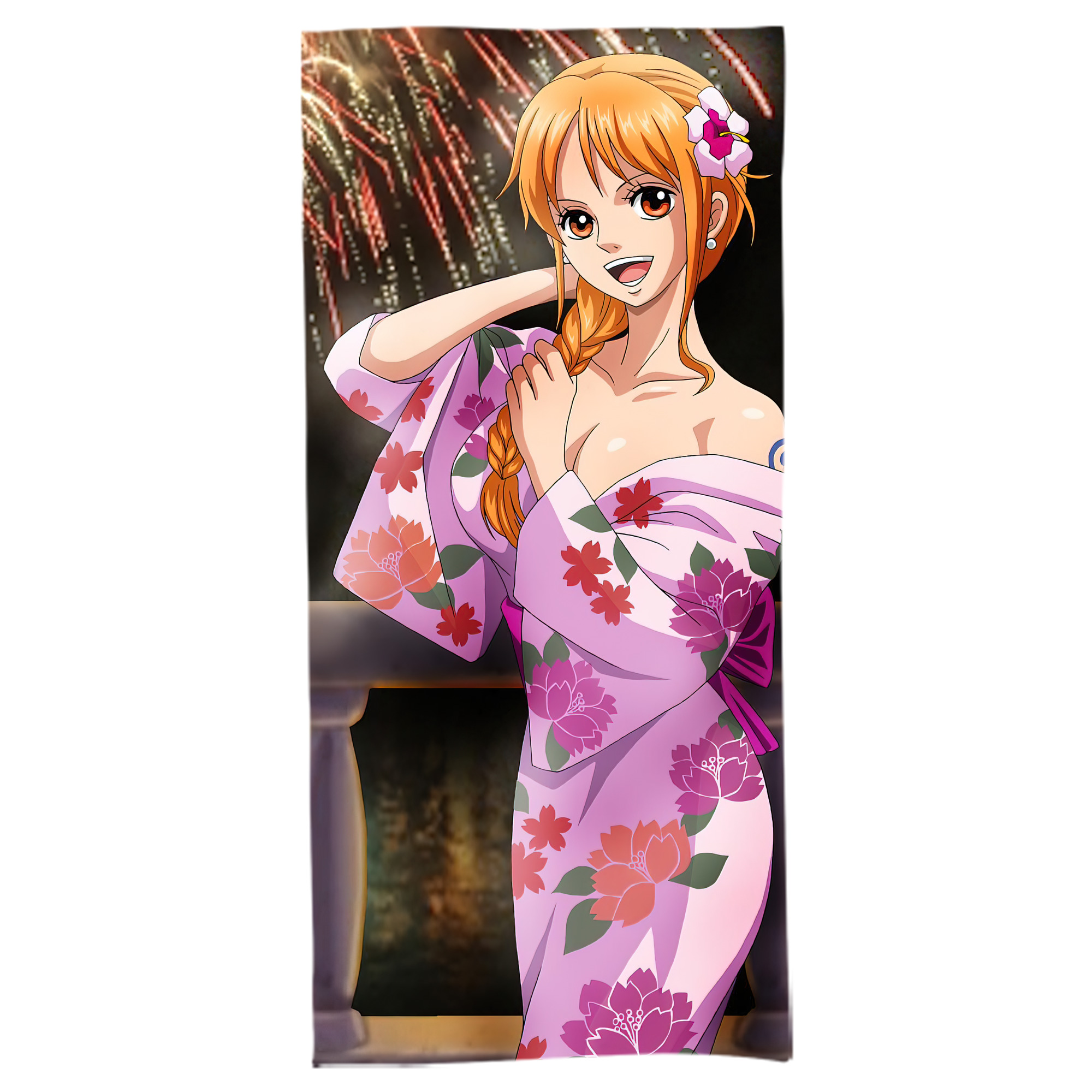 （画像用） ワンピース ONE PIECE 大判バスタオル 70×140cm 吸水速乾 柔らかい肌触り