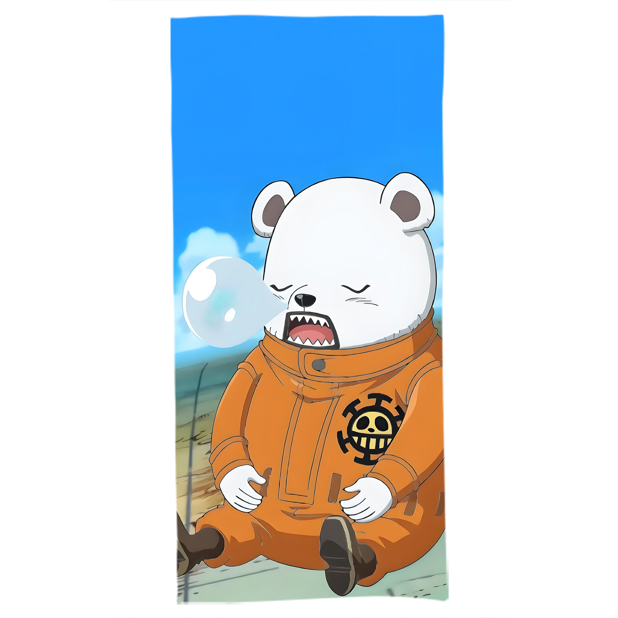 （画像用） ワンピース ONE PIECE 大判バスタオル 70×140cm 吸水速乾 柔らかい肌触り
