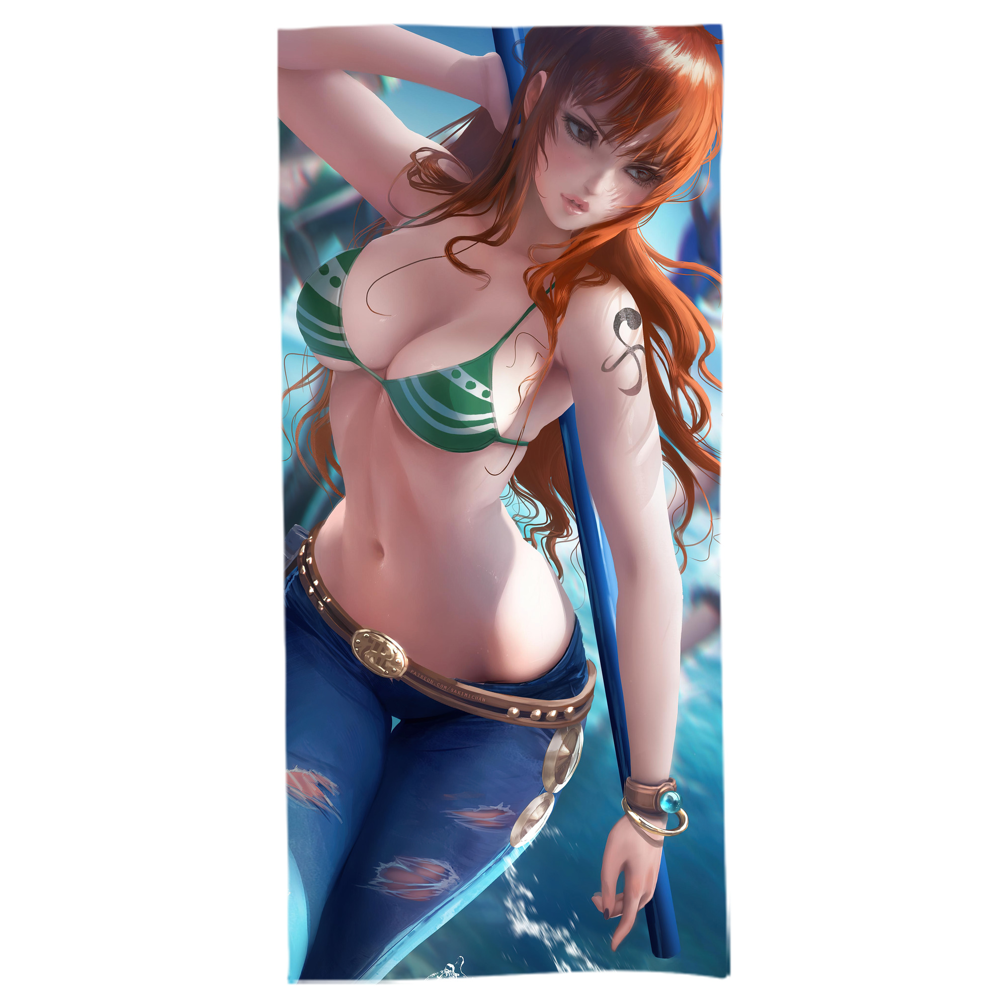 （画像用） ワンピース ONE PIECE 大判バスタオル 70×140cm 吸水速乾 柔らかい肌触り