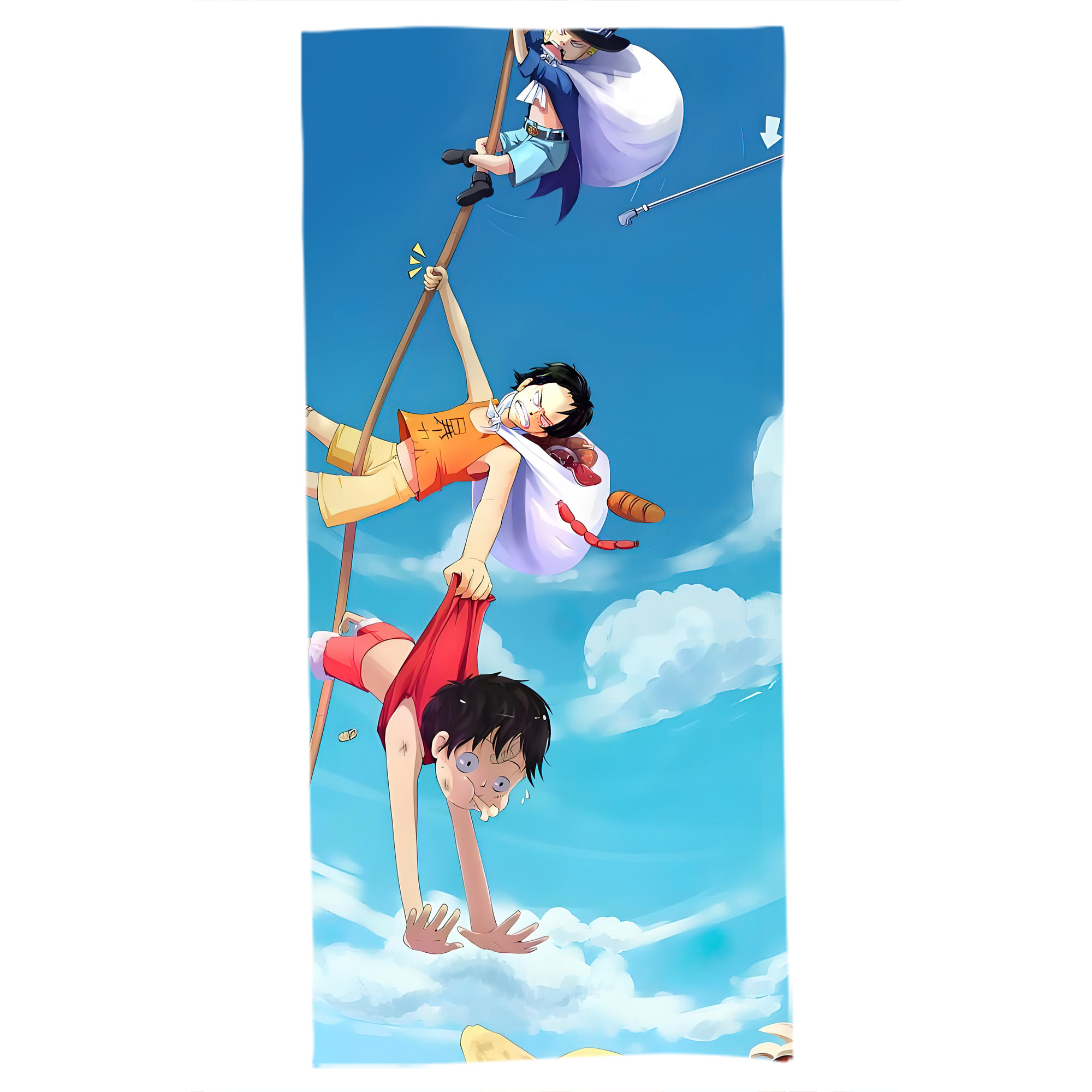 （画像用） ワンピース ONE PIECE 大判バスタオル 70×140cm 吸水速乾 柔らかい肌触り