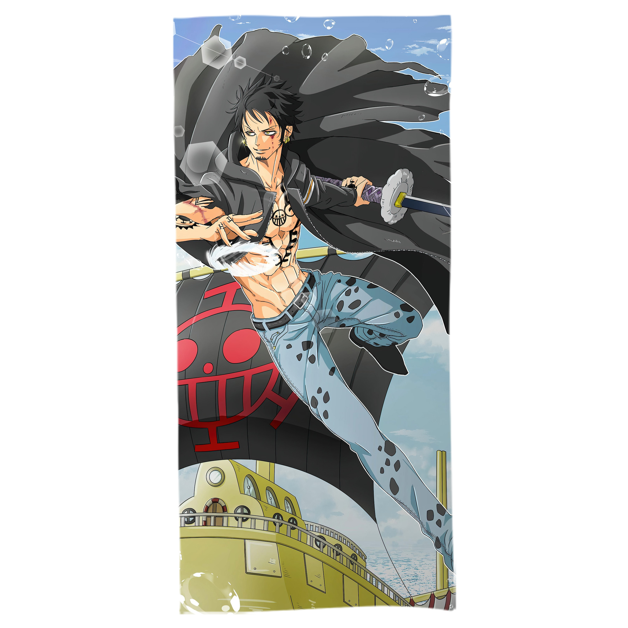 （画像用） ワンピース ONE PIECE 大判バスタオル 70×140cm 吸水速乾 柔らかい肌触り
