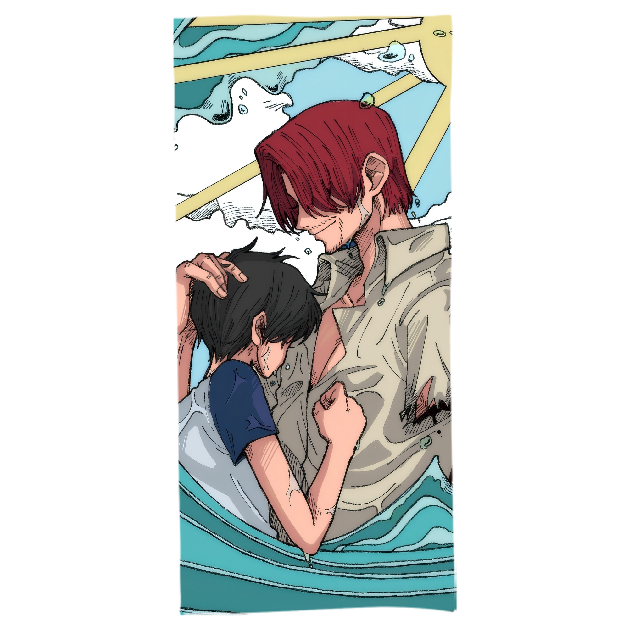 （画像用） ワンピース ONE PIECE 大判バスタオル 70×140cm 吸水速乾 柔らかい肌触り