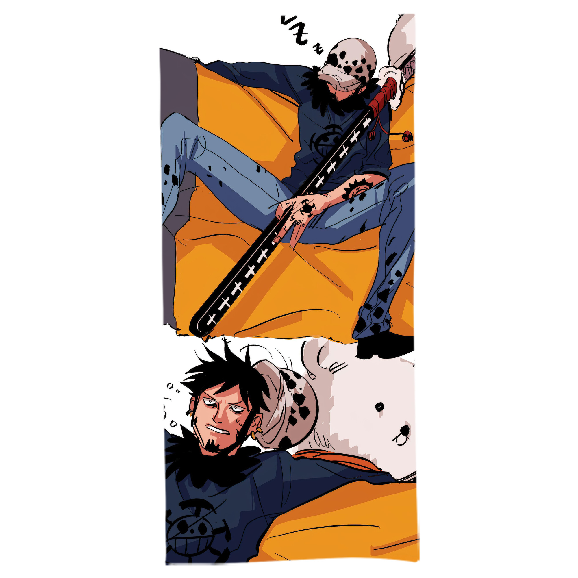 （画像用） ワンピース ONE PIECE 大判バスタオル 70×140cm 吸水速乾 柔らかい肌触り