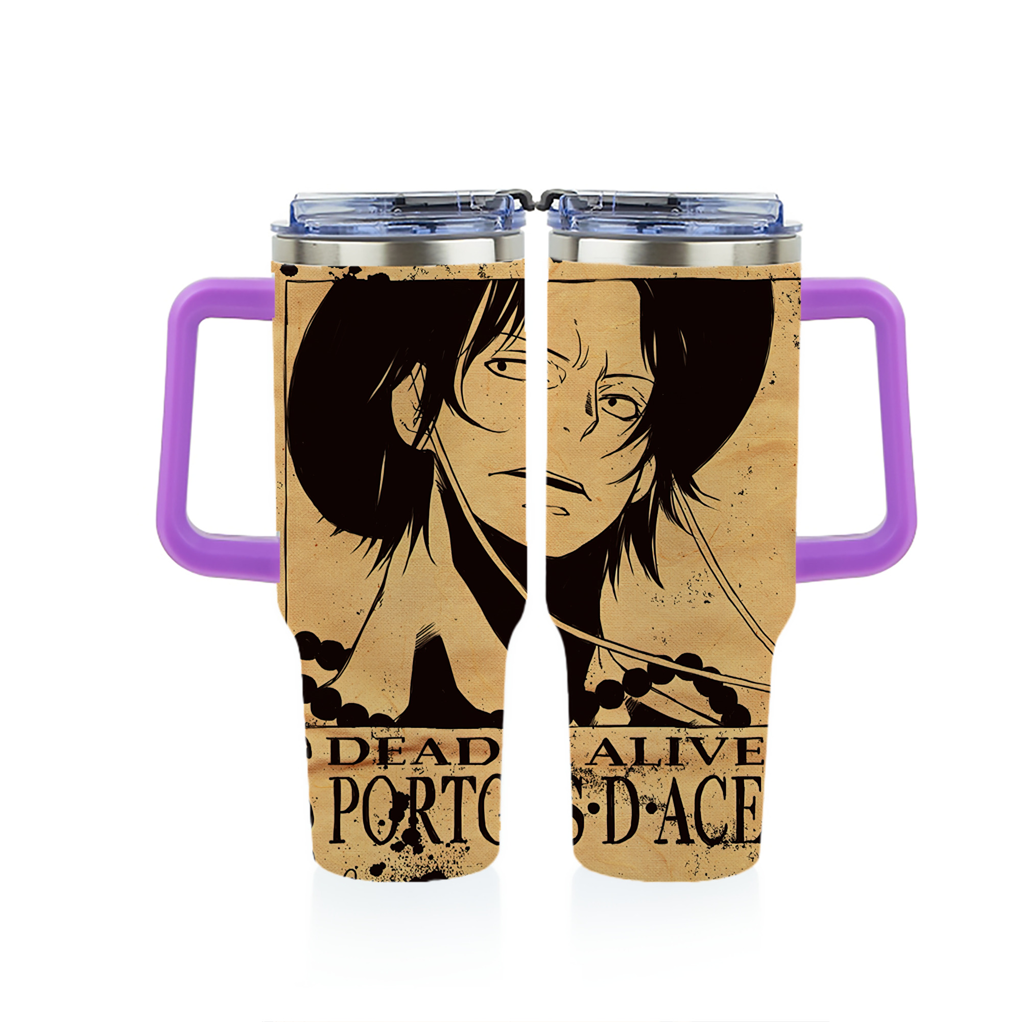（画像用） ワンピース ONE PIECE 1200ｍLフルプリント車用タンブラー