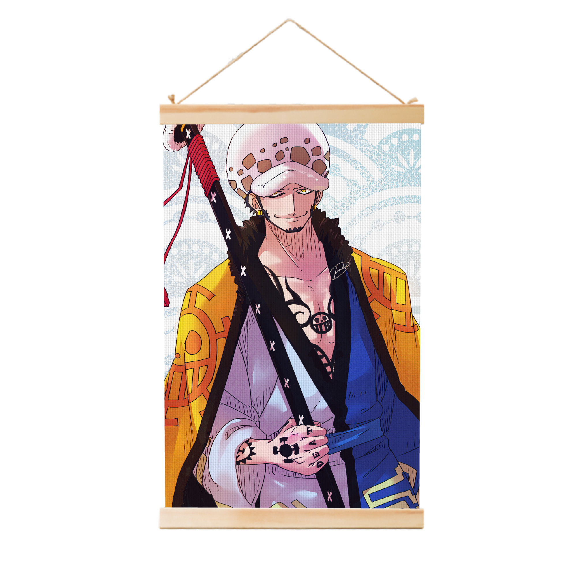 （画像用） ワンピース ONE PIECE 木製軸タペストリー