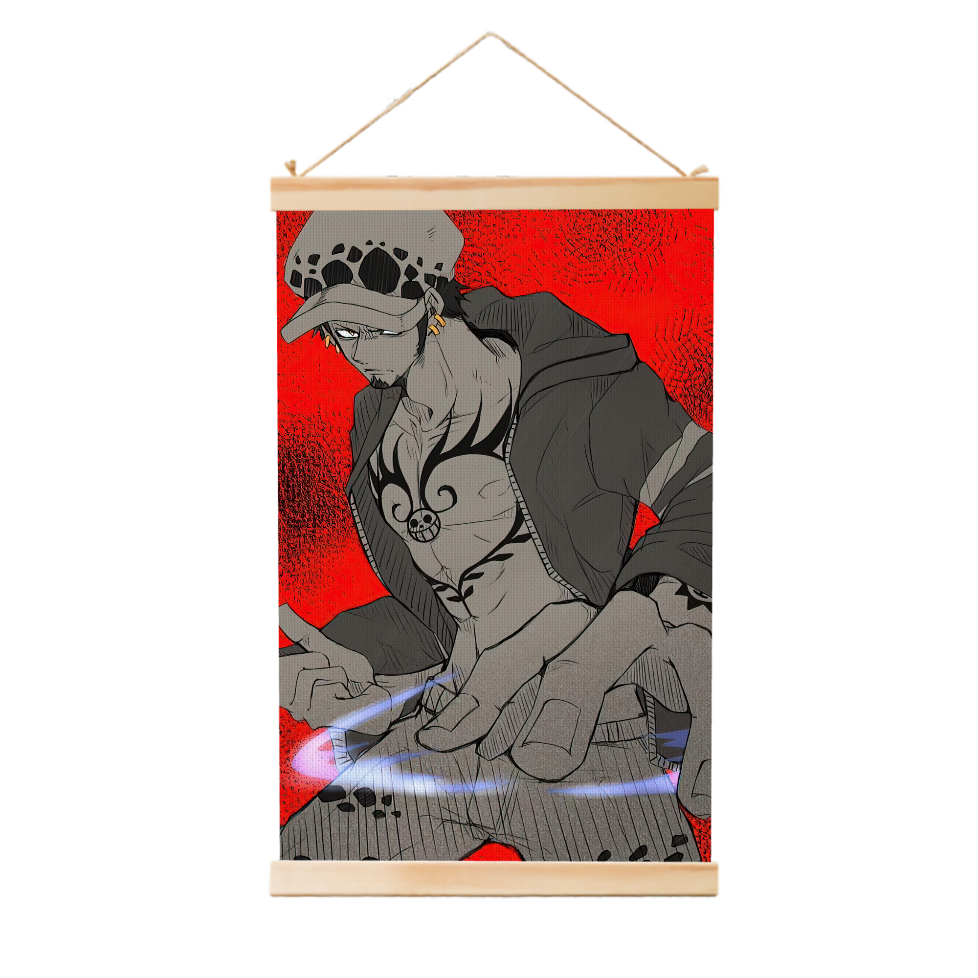 （画像用） ワンピース ONE PIECE 木製軸タペストリー
