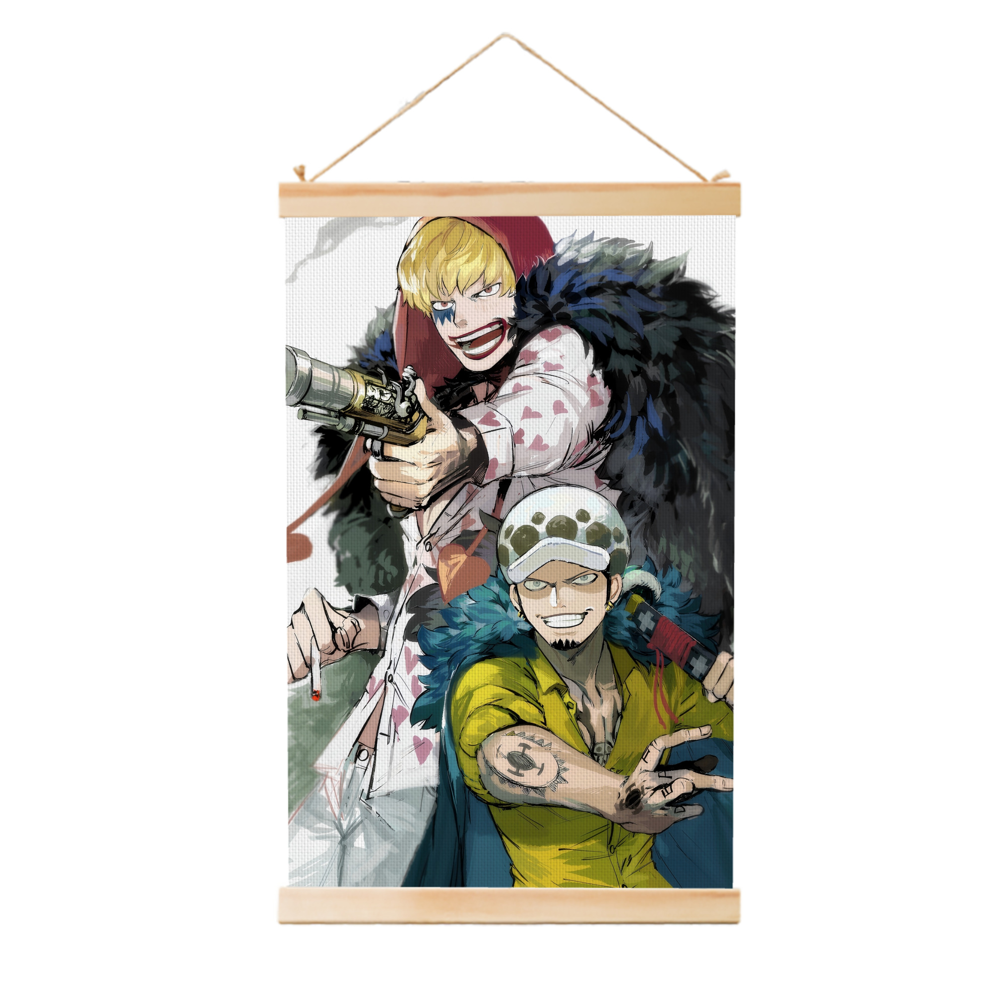 ワンピース ONE PIECE 木製軸タペストリー