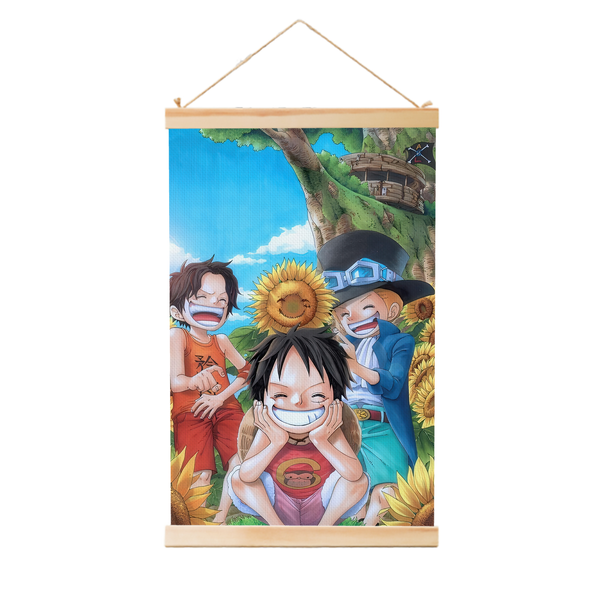 （画像用） ワンピース ONE PIECE 木製軸タペストリー