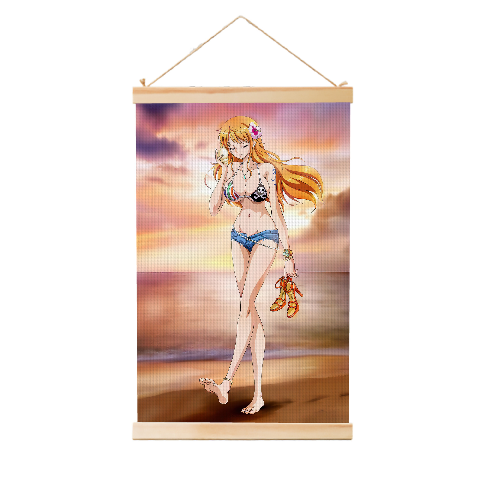 ワンピース ONE PIECE 木製軸タペストリー
