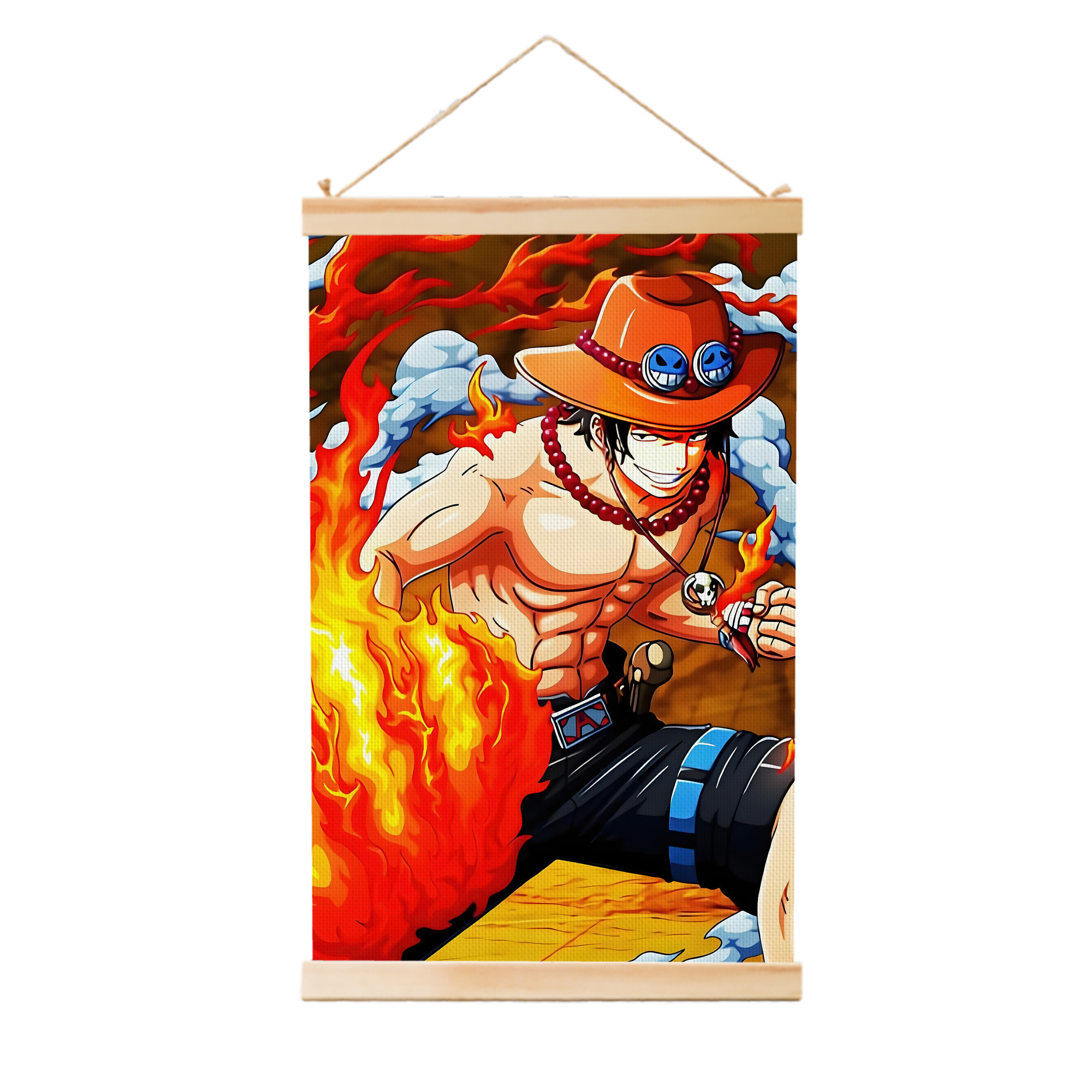 （画像用） ワンピース ONE PIECE 木製軸タペストリー