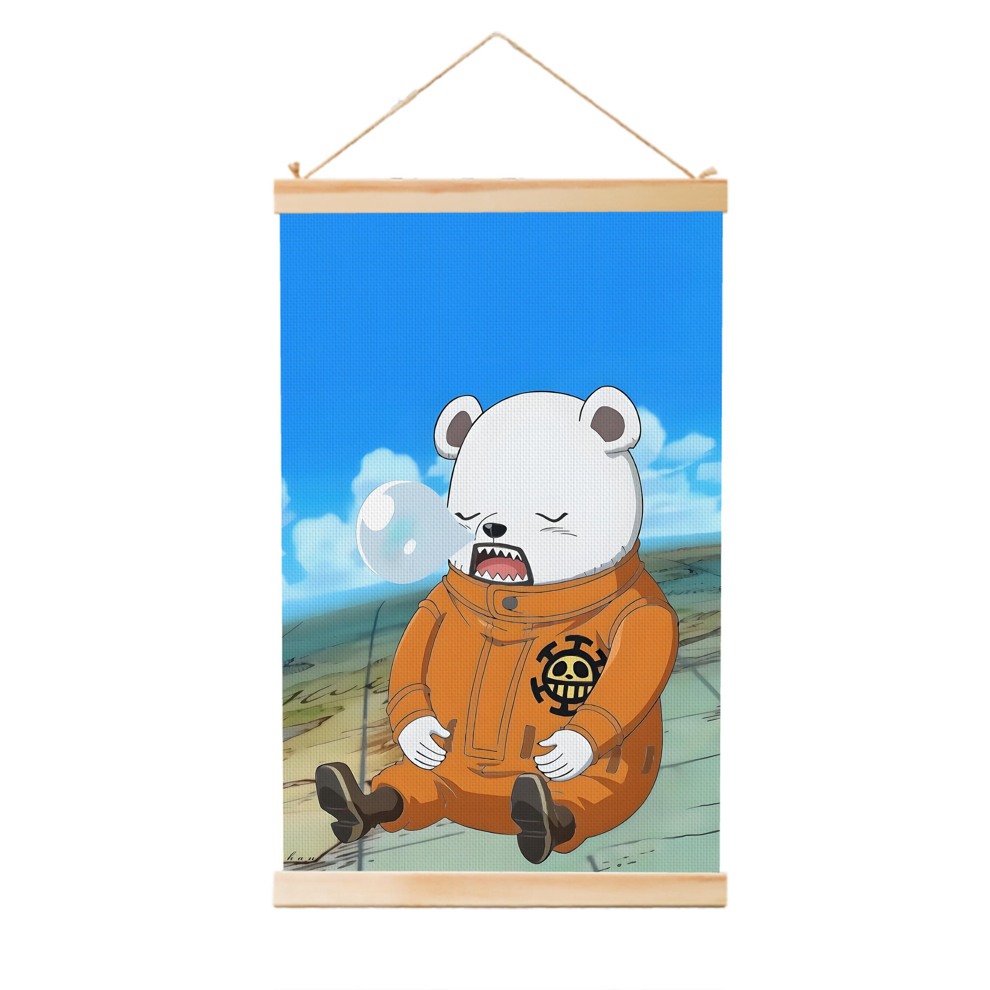 （画像用） ワンピース ONE PIECE 木製軸タペストリー