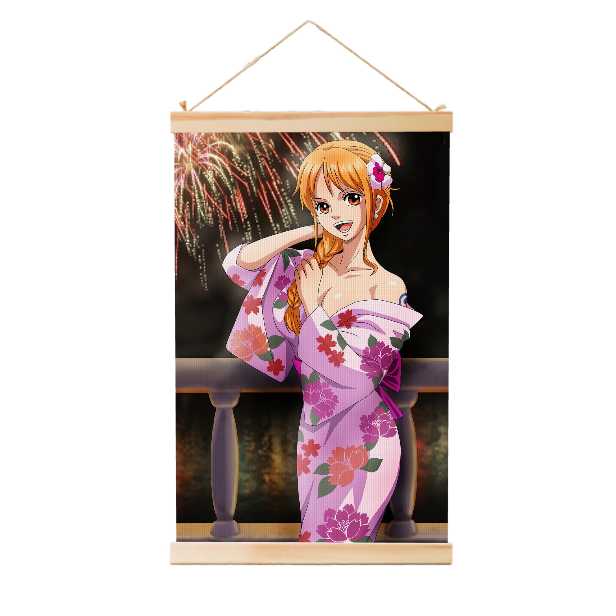 （画像用） ワンピース ONE PIECE 木製軸タペストリー