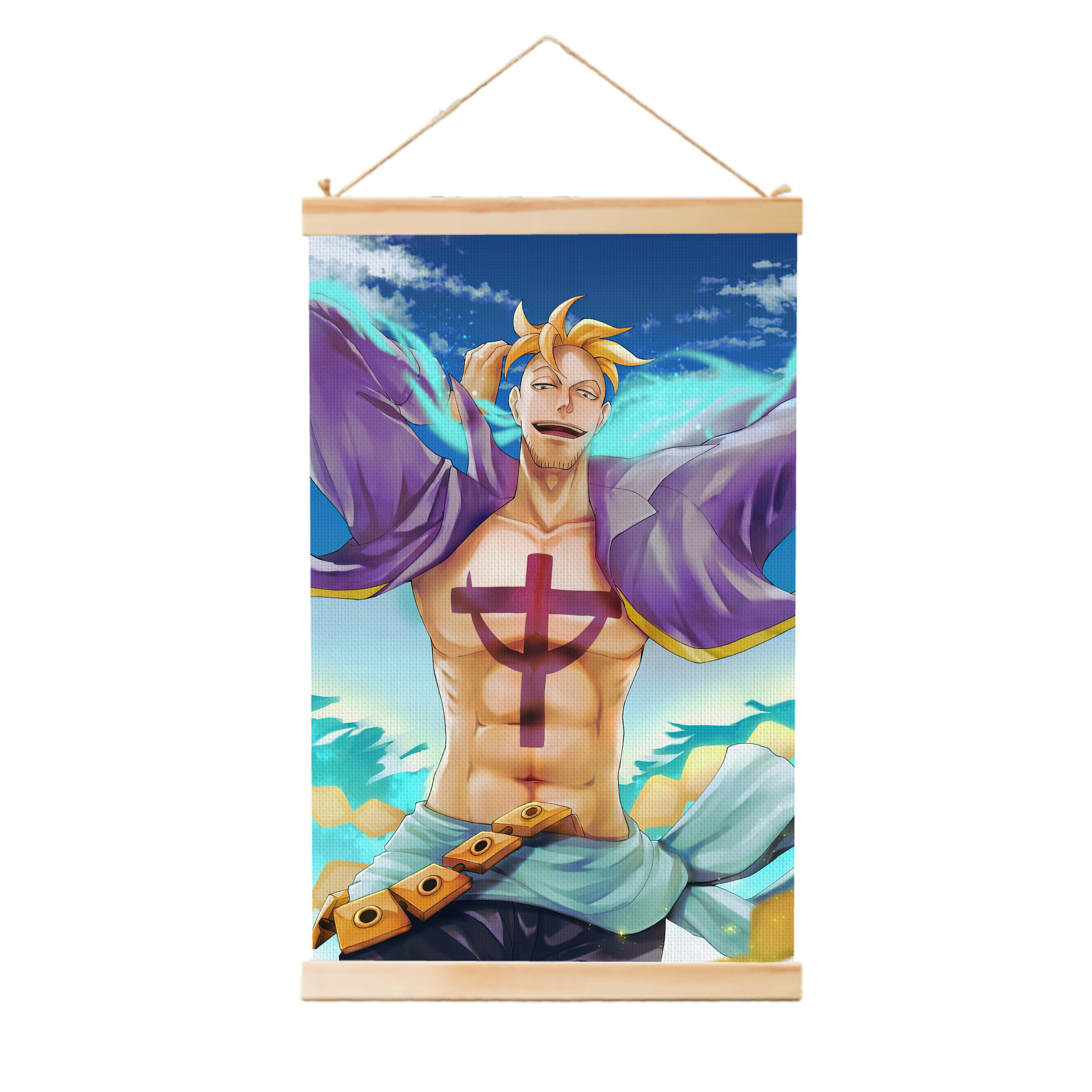 （画像用） ワンピース ONE PIECE 木製軸タペストリー