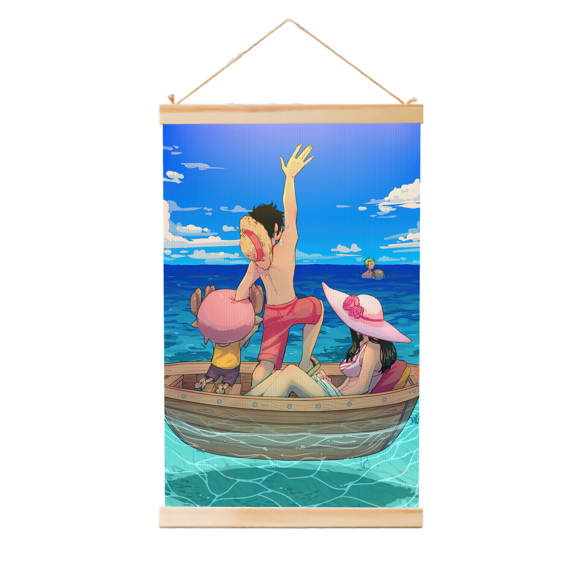（画像用） ワンピース ONE PIECE 木製軸タペストリー