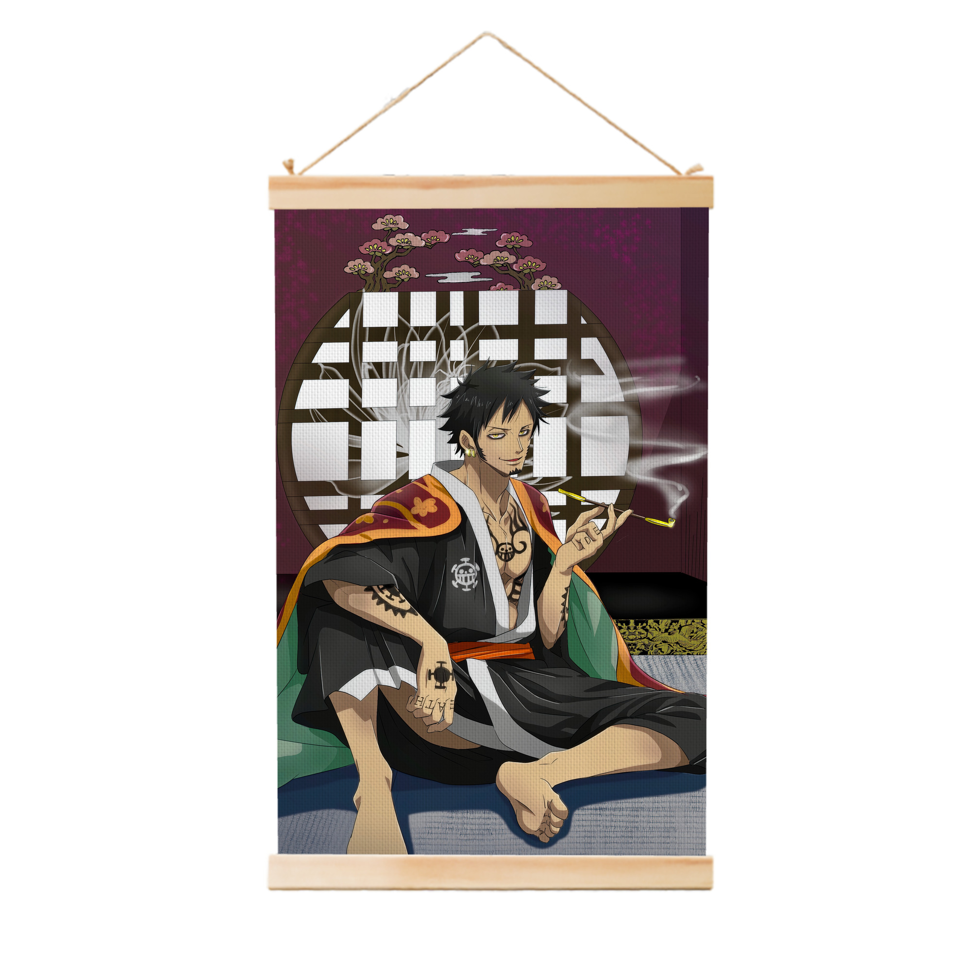 （画像用） ワンピース ONE PIECE 木製軸タペストリー