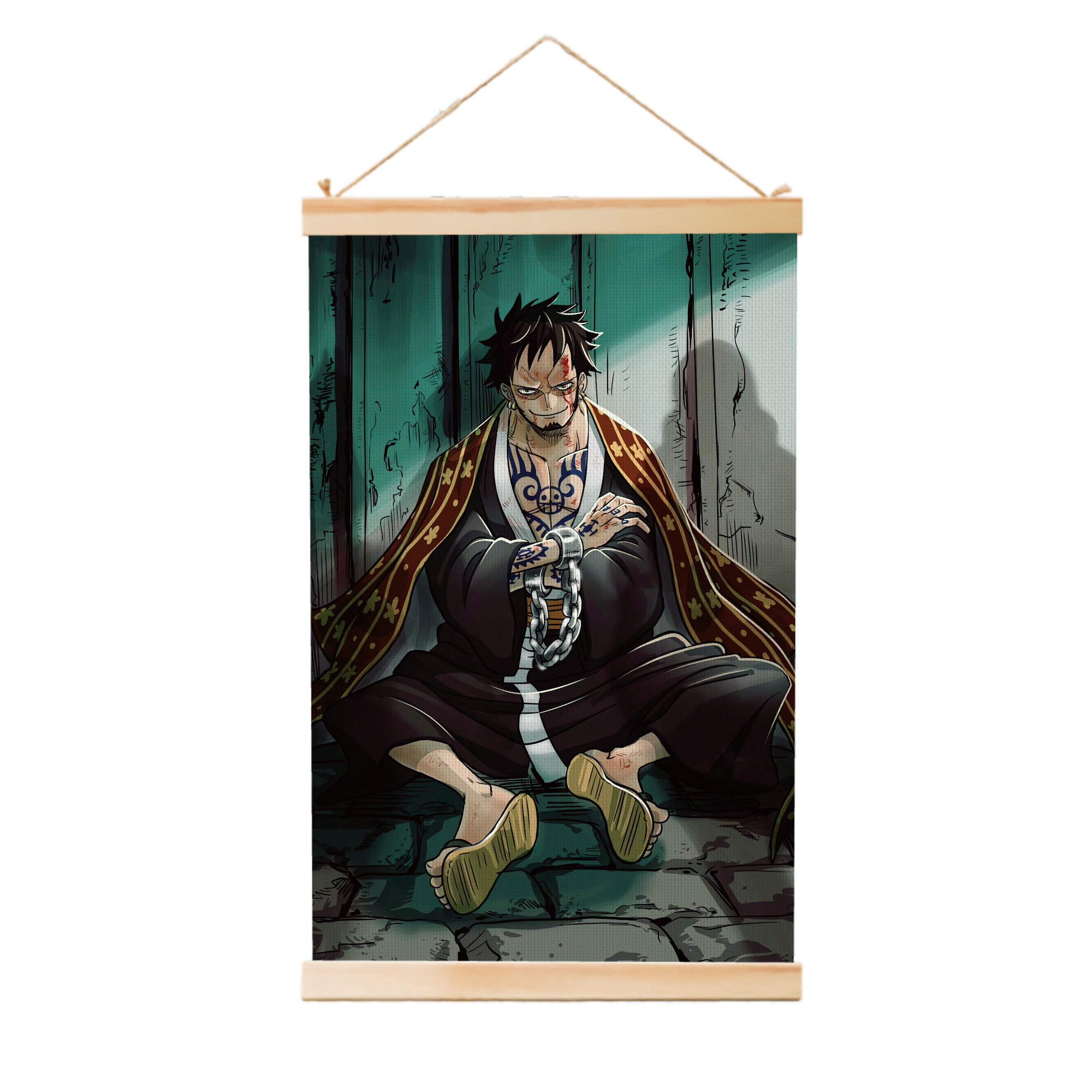 （画像用） ワンピース ONE PIECE 木製軸タペストリー