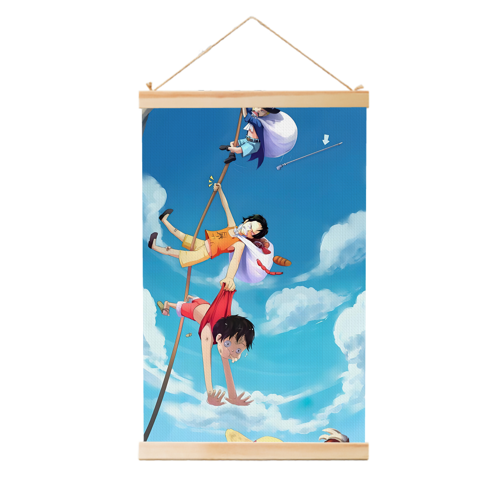 （画像用） ワンピース ONE PIECE 木製軸タペストリー