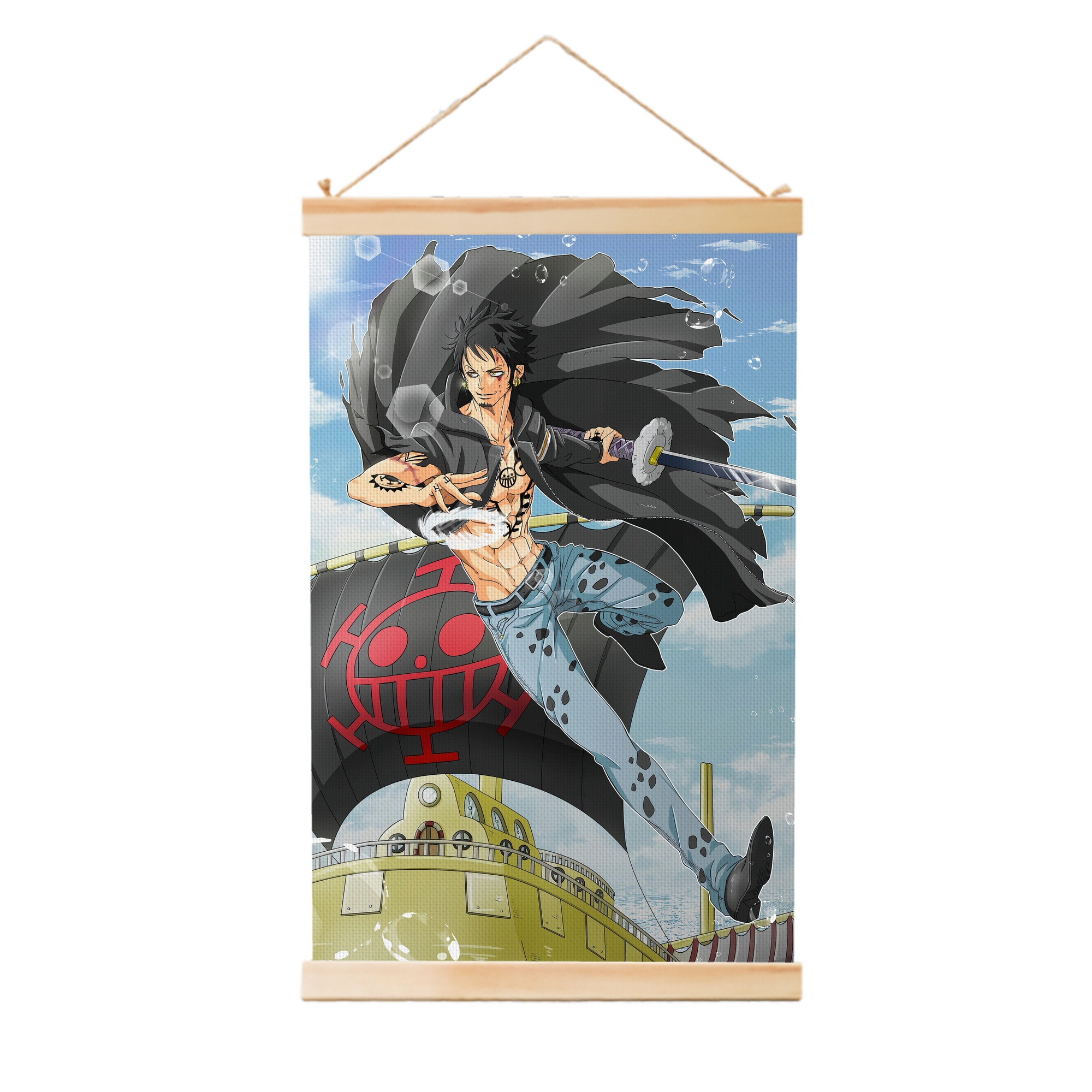 （画像用） ワンピース ONE PIECE 木製軸タペストリー