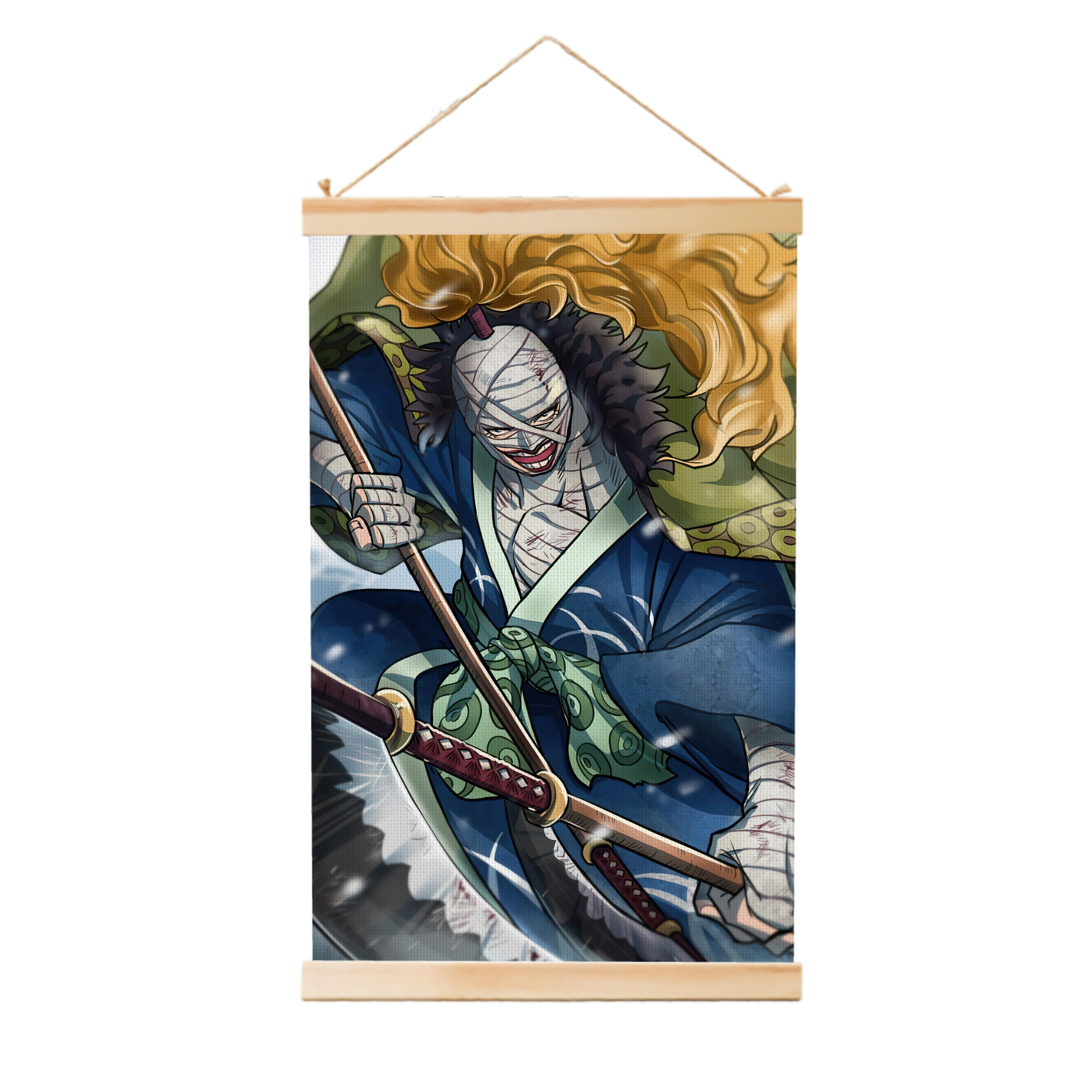 （画像用） ワンピース ONE PIECE 木製軸タペストリー