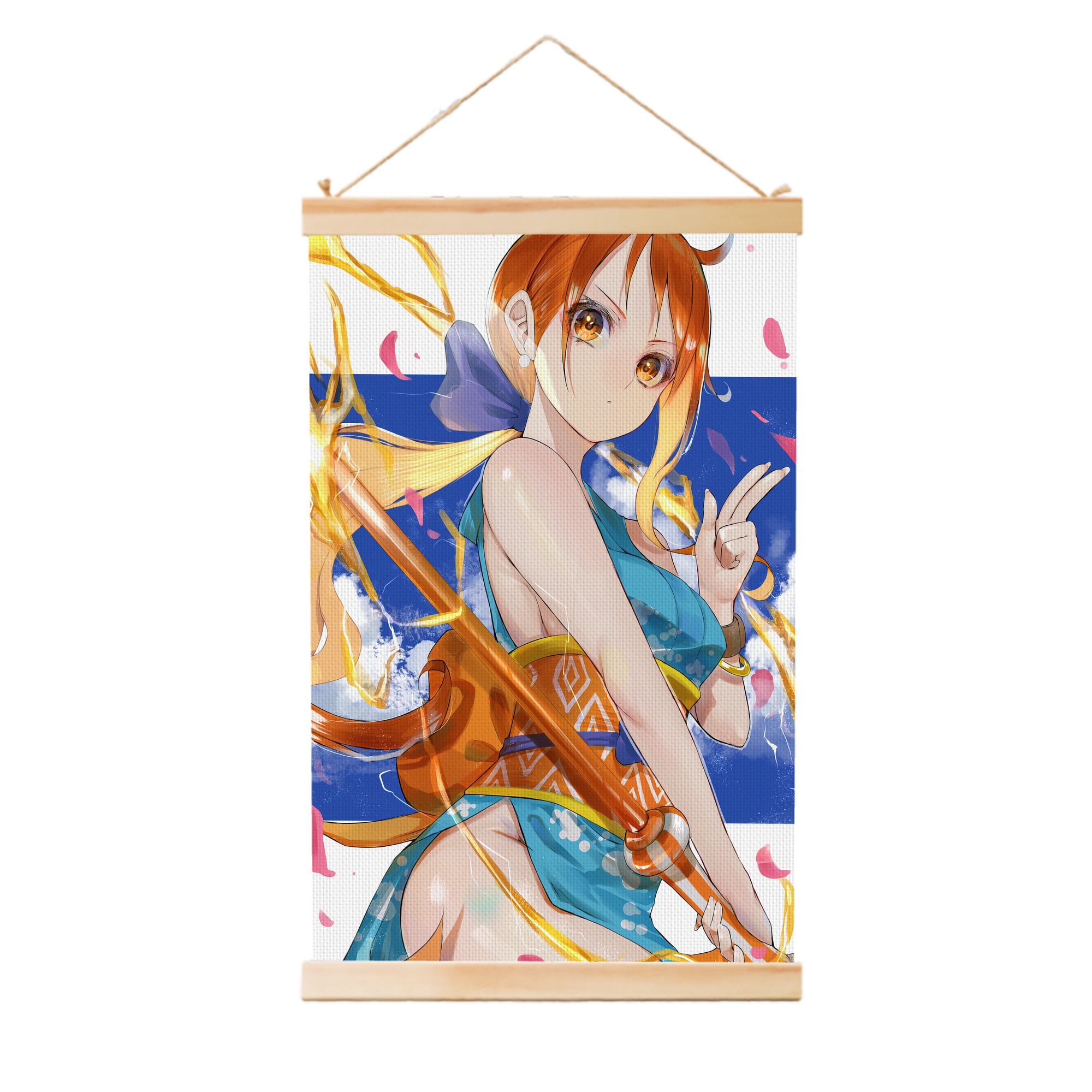 （画像用） ワンピース ONE PIECE 木製軸タペストリー