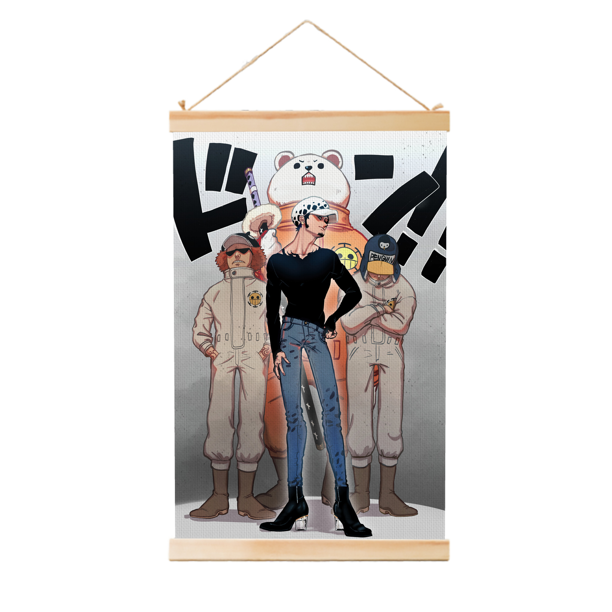 （画像用） ワンピース ONE PIECE 木製軸タペストリー